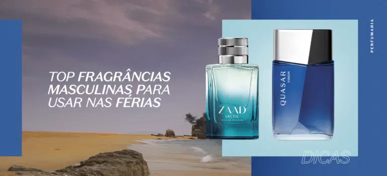 Fragrâncias masculinas para usar nas férias