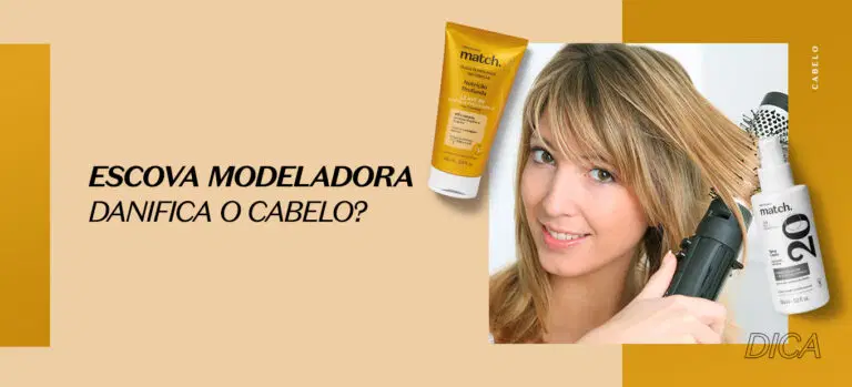 Escova modeladora danifica o cabelo?