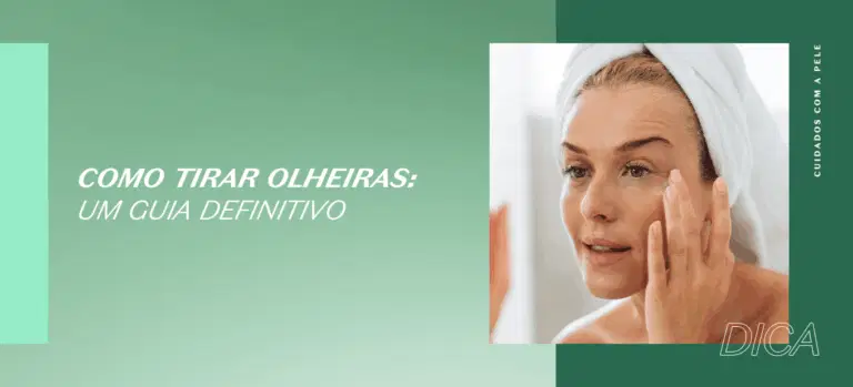 Como tirar as olheiras: Mulher branca com toalha na cabeça aplicando creme na região dos olhos