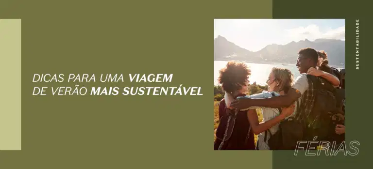 Amigos realizando turismo sustentável em meio a natureza.
