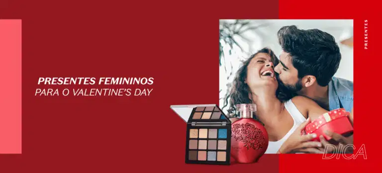 Presentes femininos para o Valentine's Day
