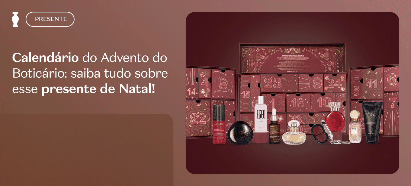 Calendário do Advento do Boticário: saiba tudo sobre esse presente de Natal!
