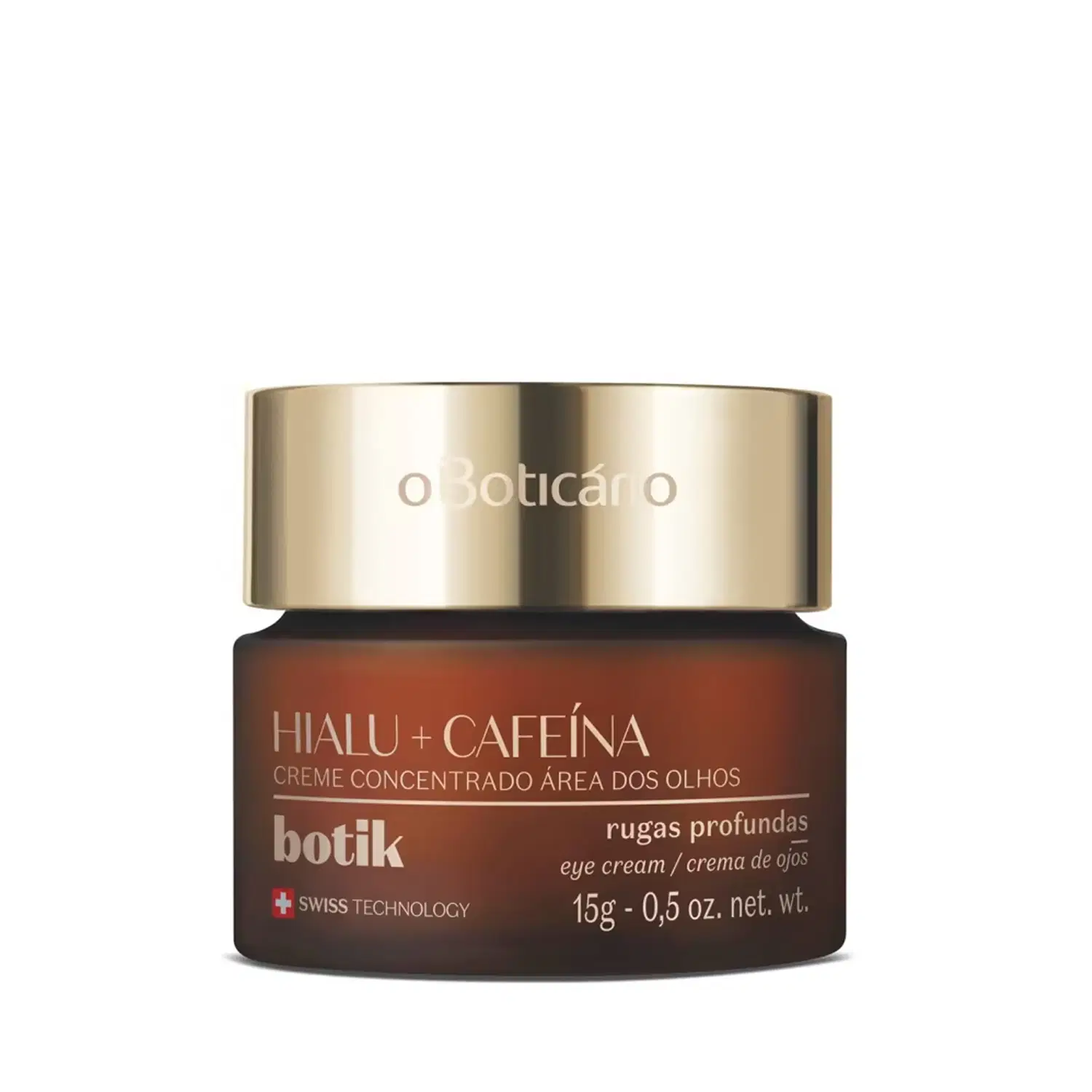 Creme Concentrado Para Área Dos Olhos Ácido Hialurônico E Cafeína 15G