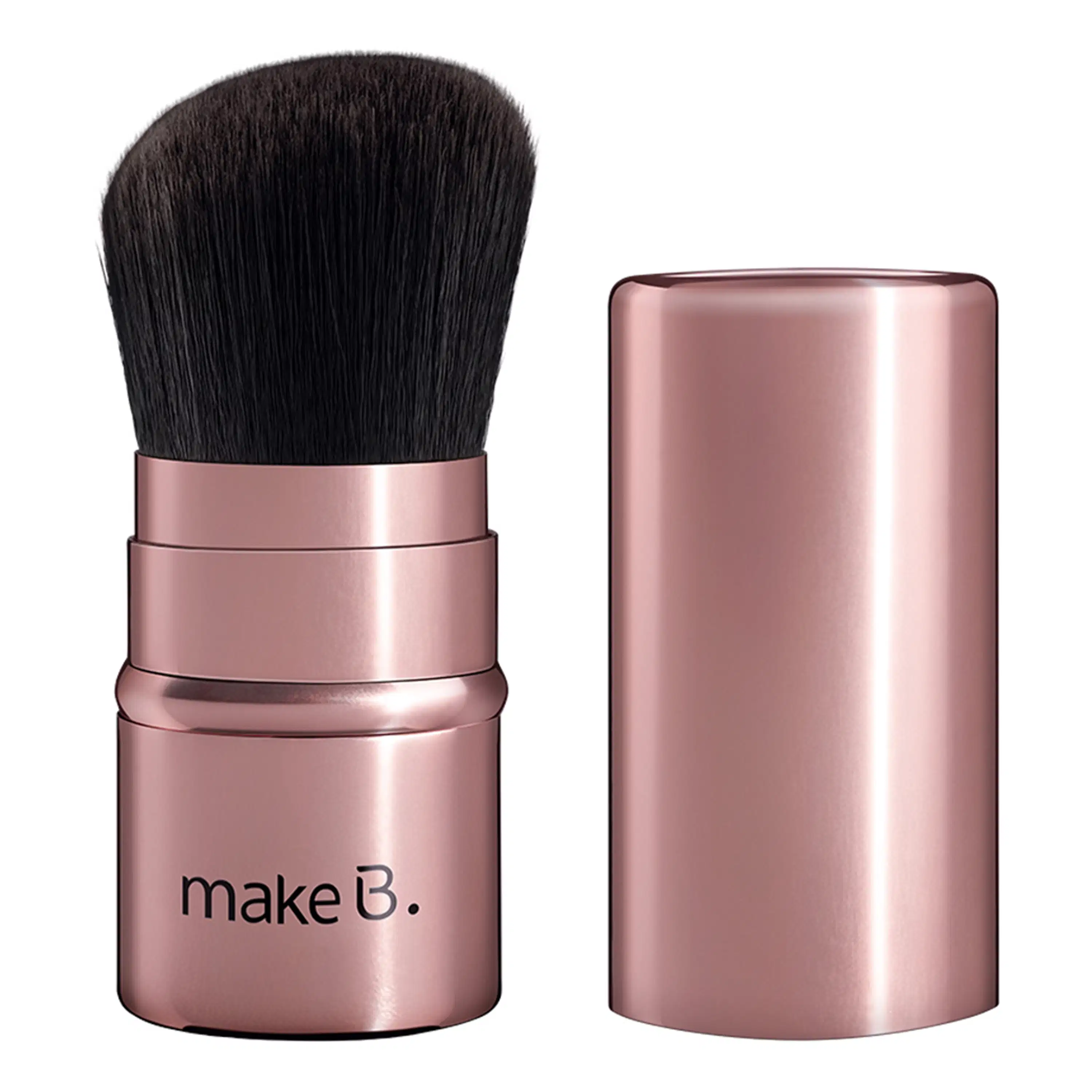 Pincel Kabuki Retrátil Rose Gold Make B. 1 Unidade