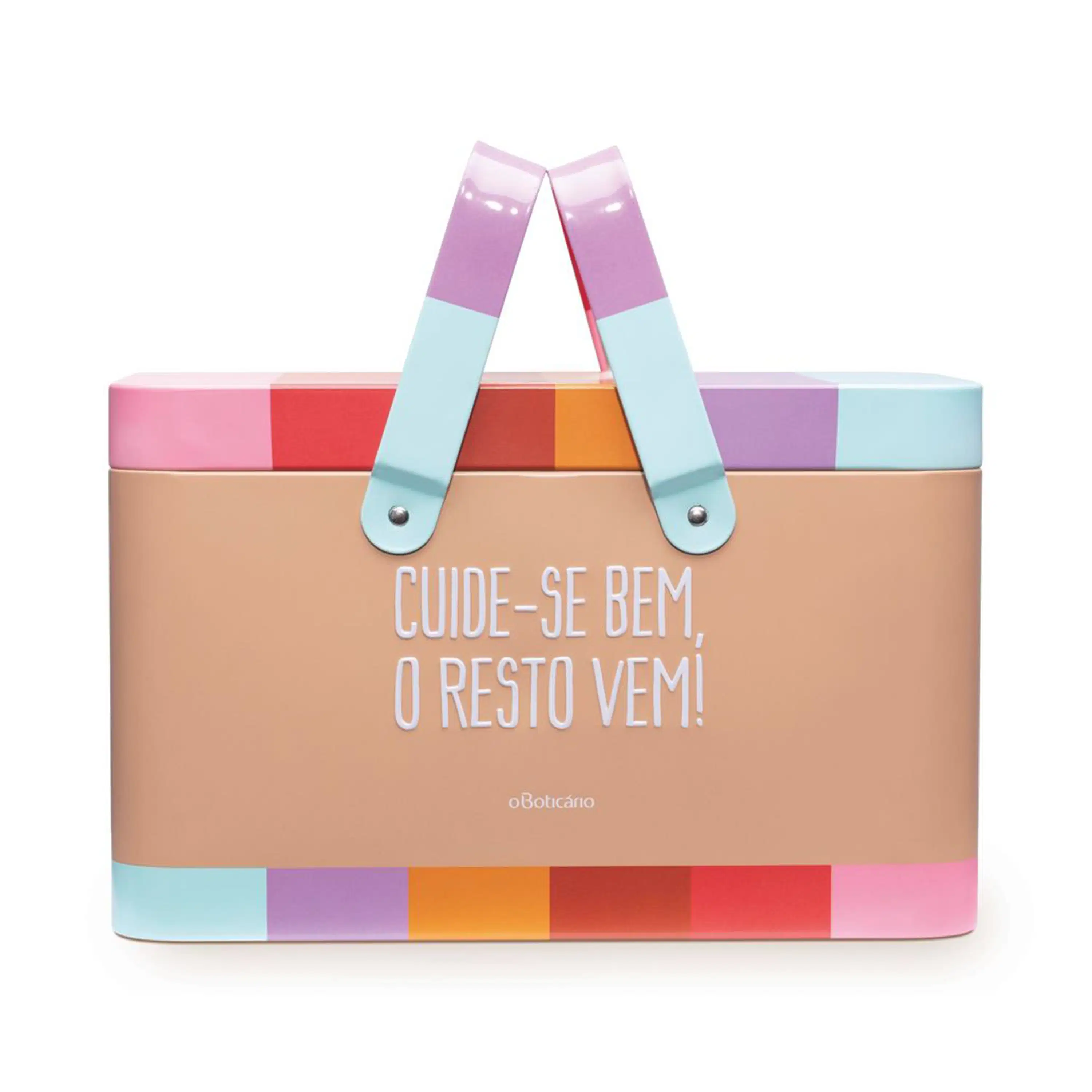 Cestinho De Metal Com Alça Cuide Se Bem