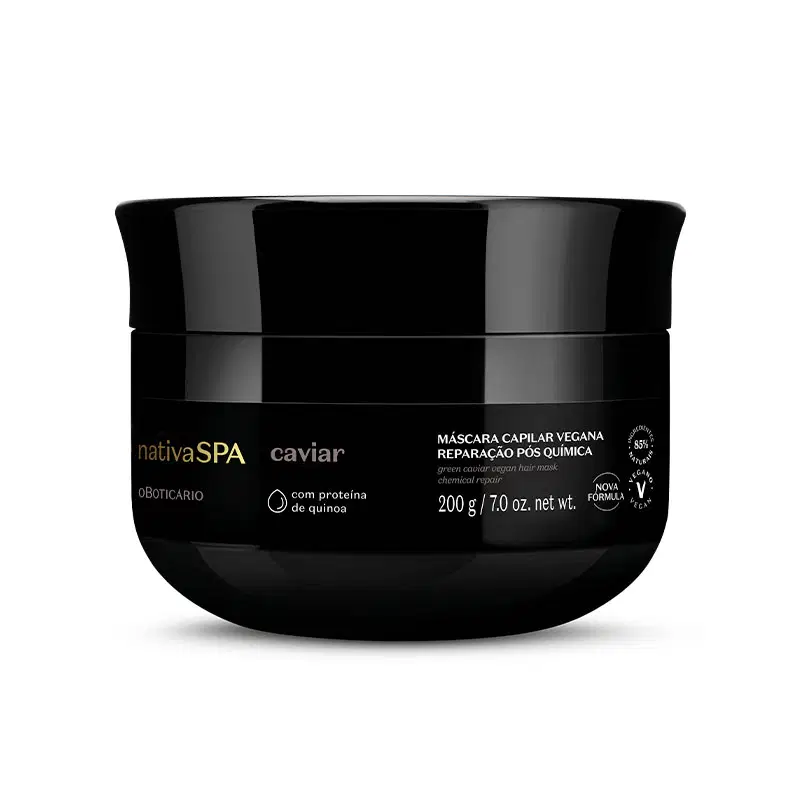 Máscara Capilar Reparação Pós-Química Nativa Spa Caviar 200G
