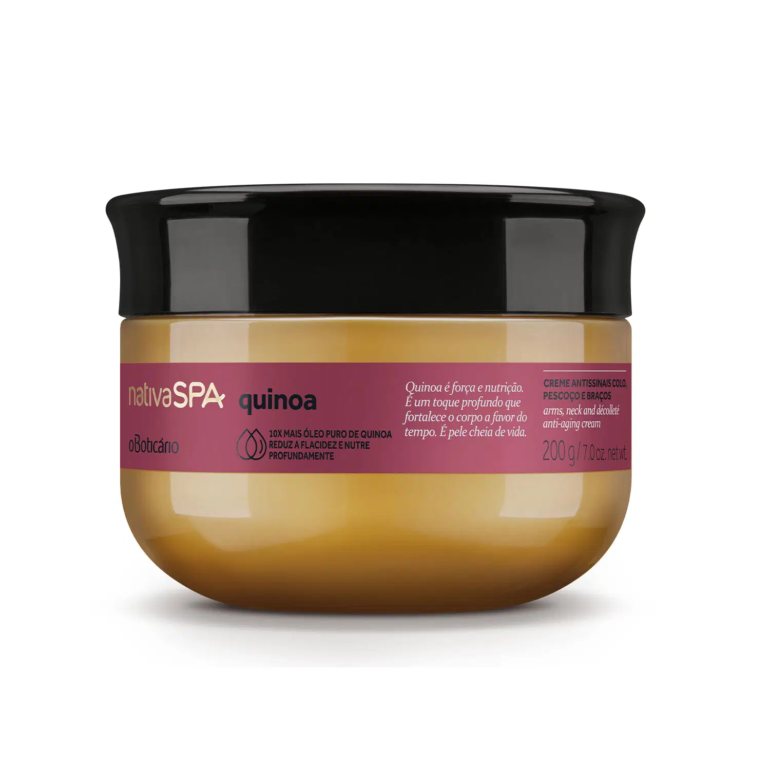 Creme Antissinais Colo, Pescoço E Braços Nativa Spa Quinoa 200G