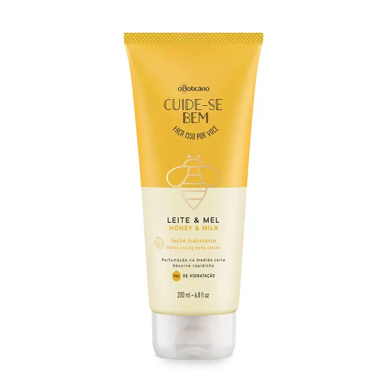 Loção Hidratante Desodorante Corporal Cuide-Se Bem Leite E Mel 200Ml