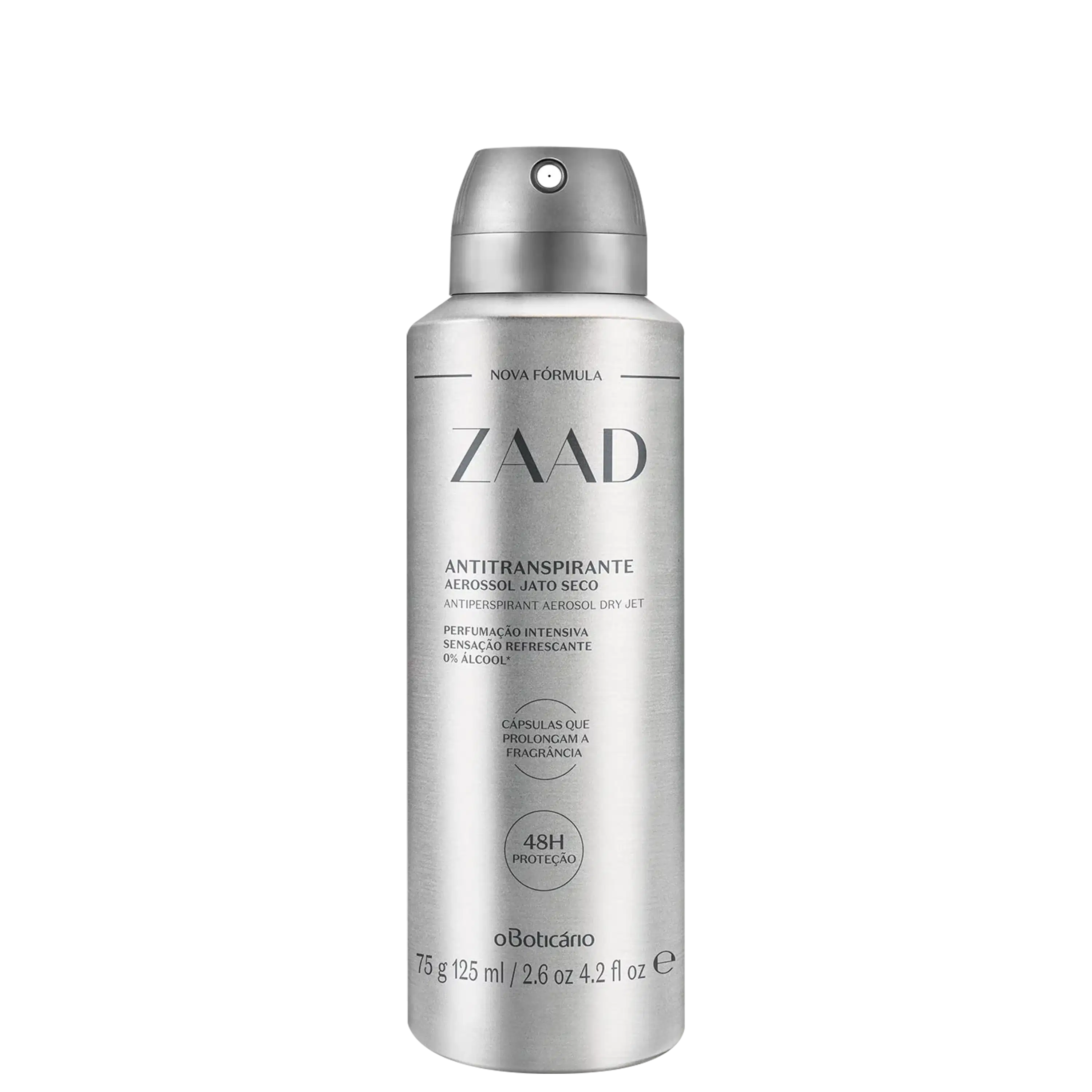 Desodorante Antitranspirante Aerossol Zaad 75G/125Ml