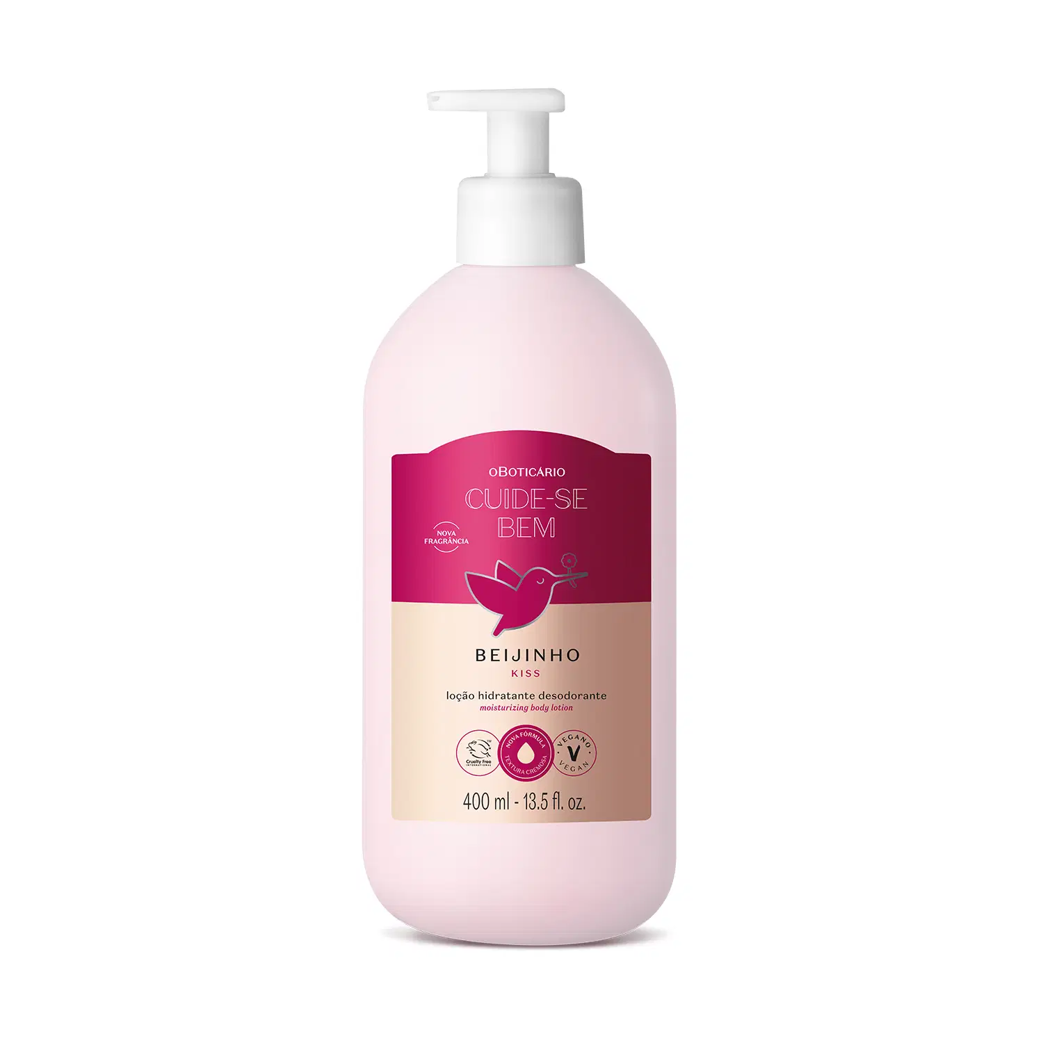 Loção Desodorante Hidratante Corporal Cuide-Se Bem Beijinho 400Ml