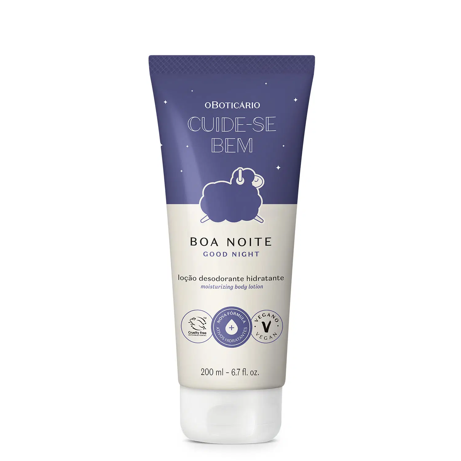Loção Desodorante Hidratante Corporal Cuide-Se Bem Boa Noite 200Ml
