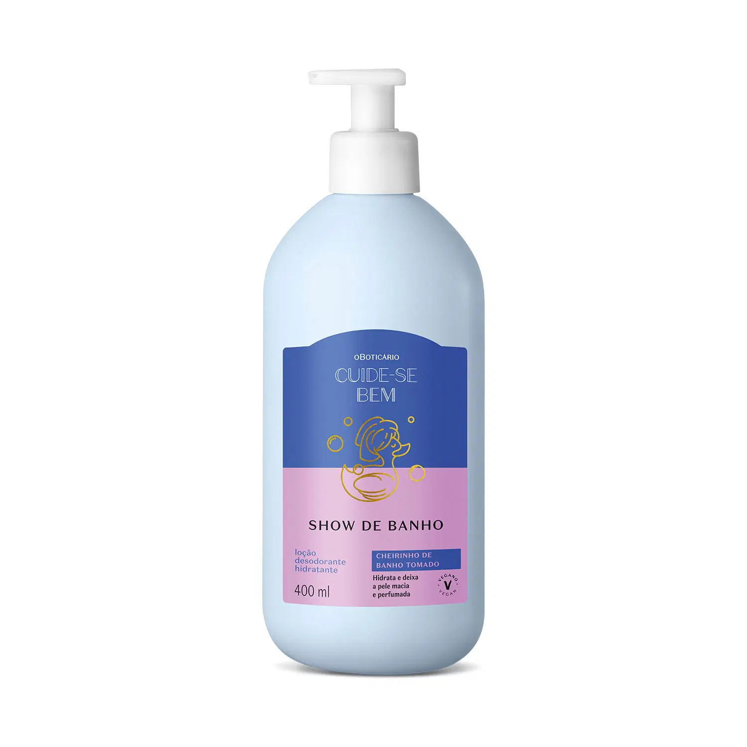 Loção Desodorante Hidratante Corporal Cuide-Se Bem Show De Banho 400Ml