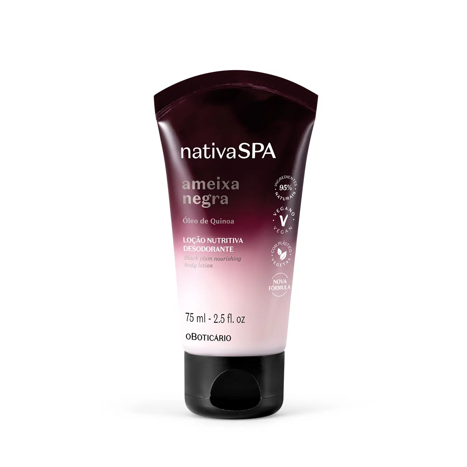 Loção Hidratante Desodorante Corporal Nativa Spa Ameixa Negra 75Ml