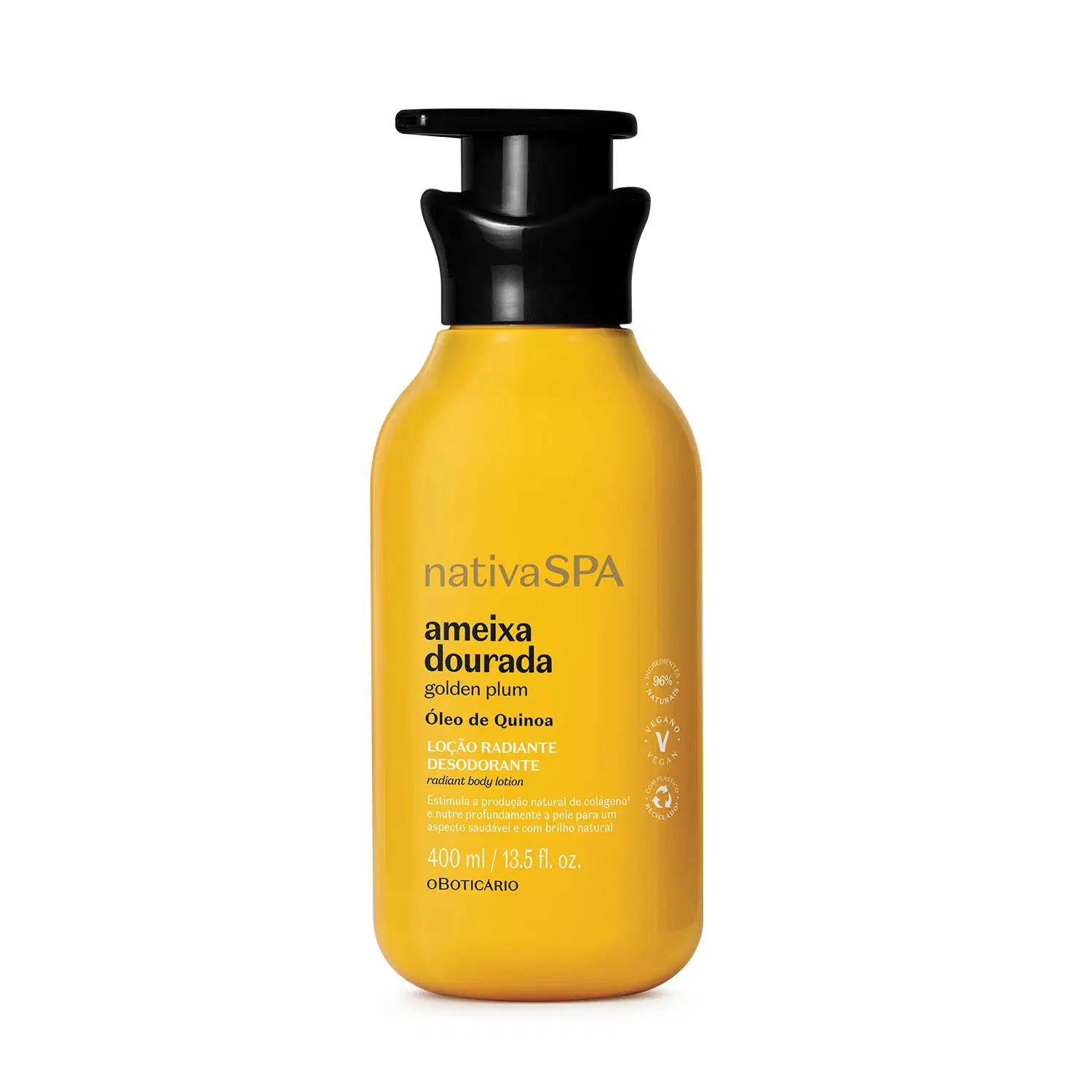 Loção Radiante Desodorante Corporal Nativa Spa Ameixa Dourada 400Ml