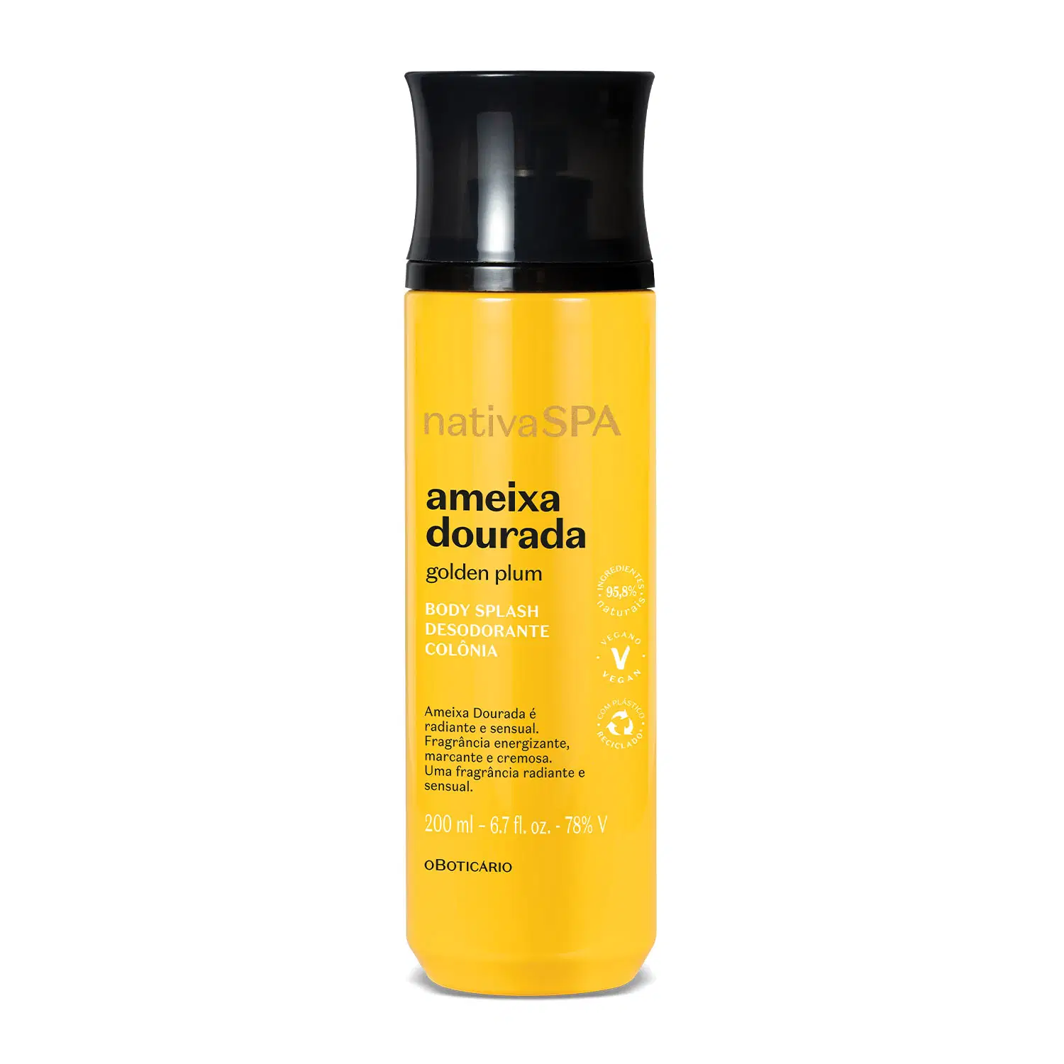 Body Splash Nativa Spa Ameixa Dourada 200Ml