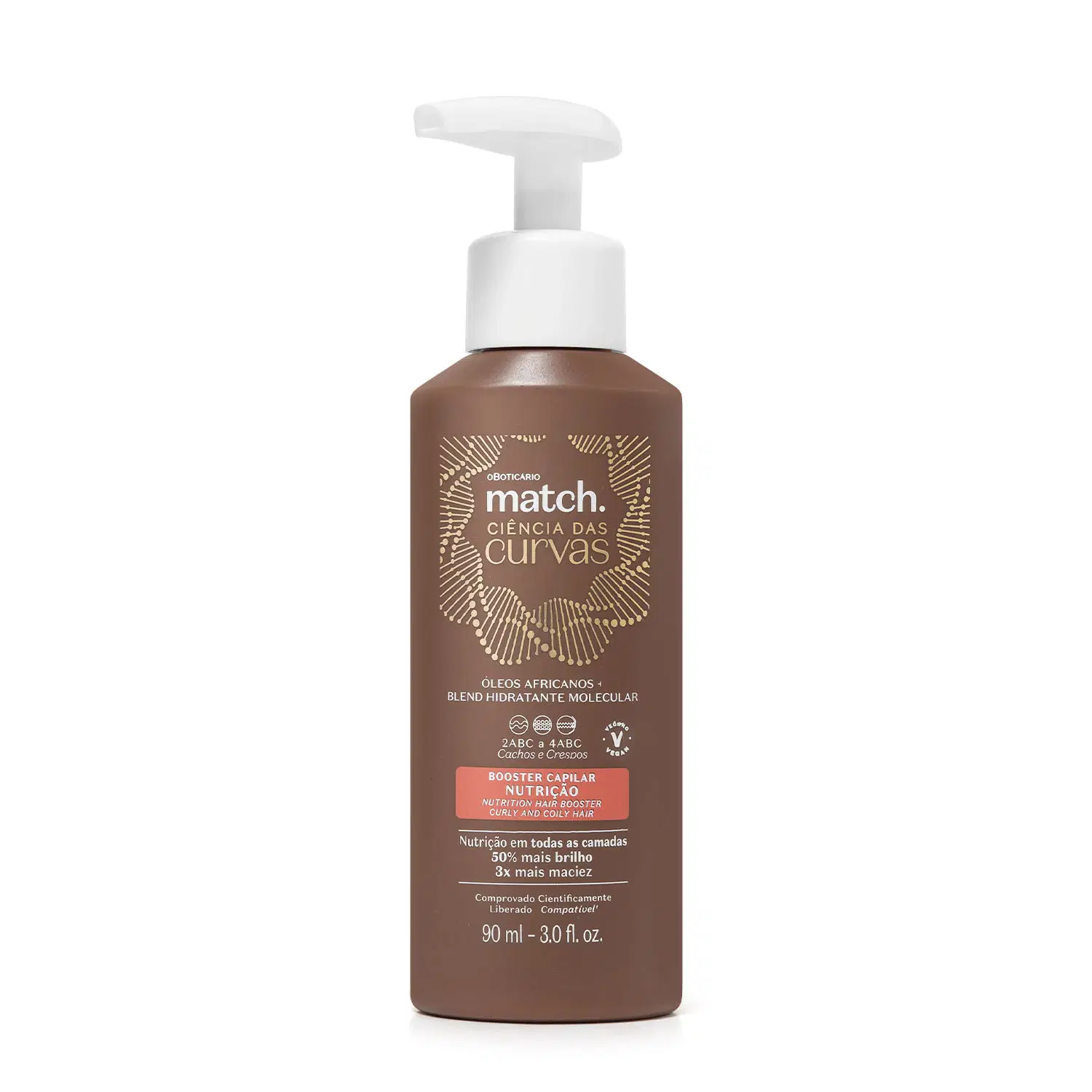 Booster Capilar Nutrição  Match Ciência Das Curvas 90Ml
