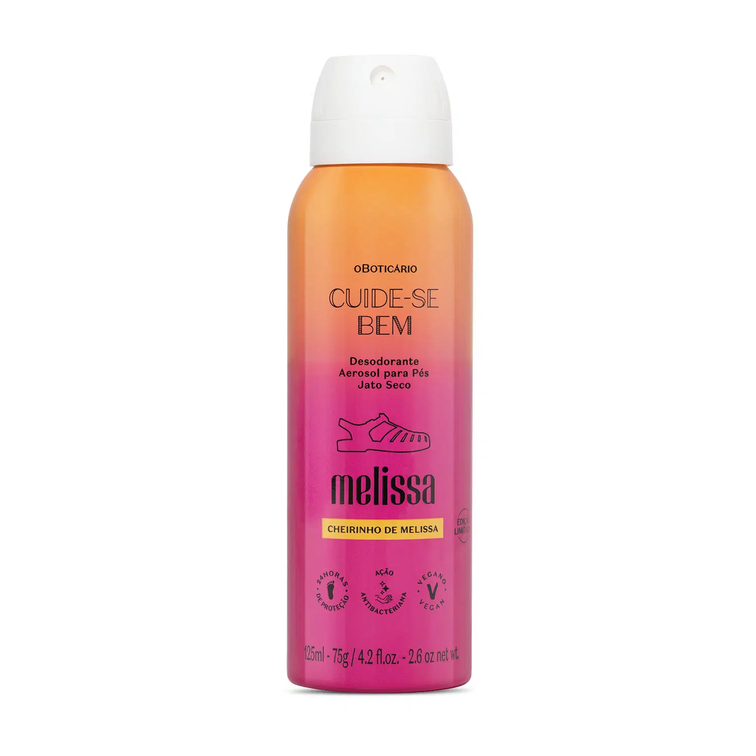 Desodorante Aerosol Para Pés Cuide-Se Bem Melissa 125Ml