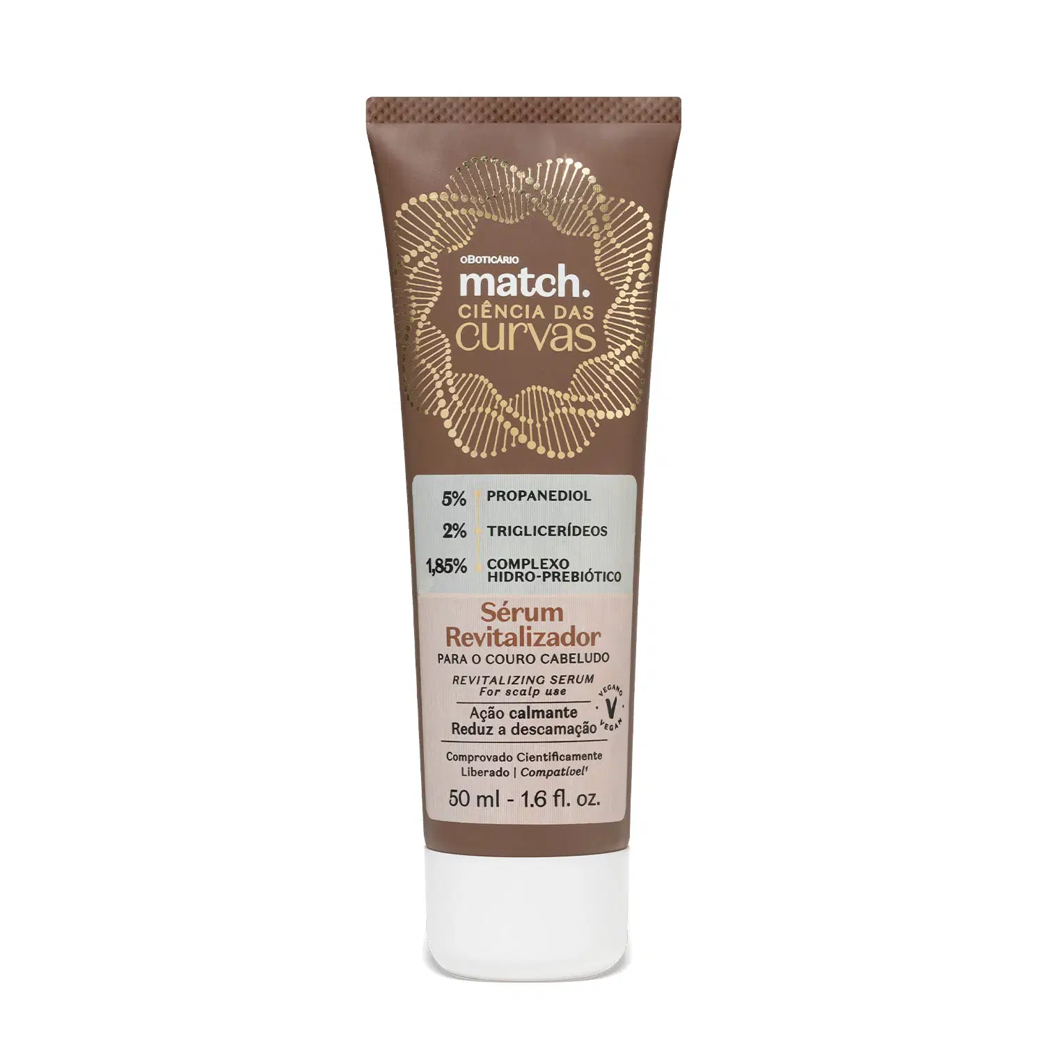 Sérum Revitalizador Para O Couro Cabeludo Match Ciência Das Curvas 50Ml
