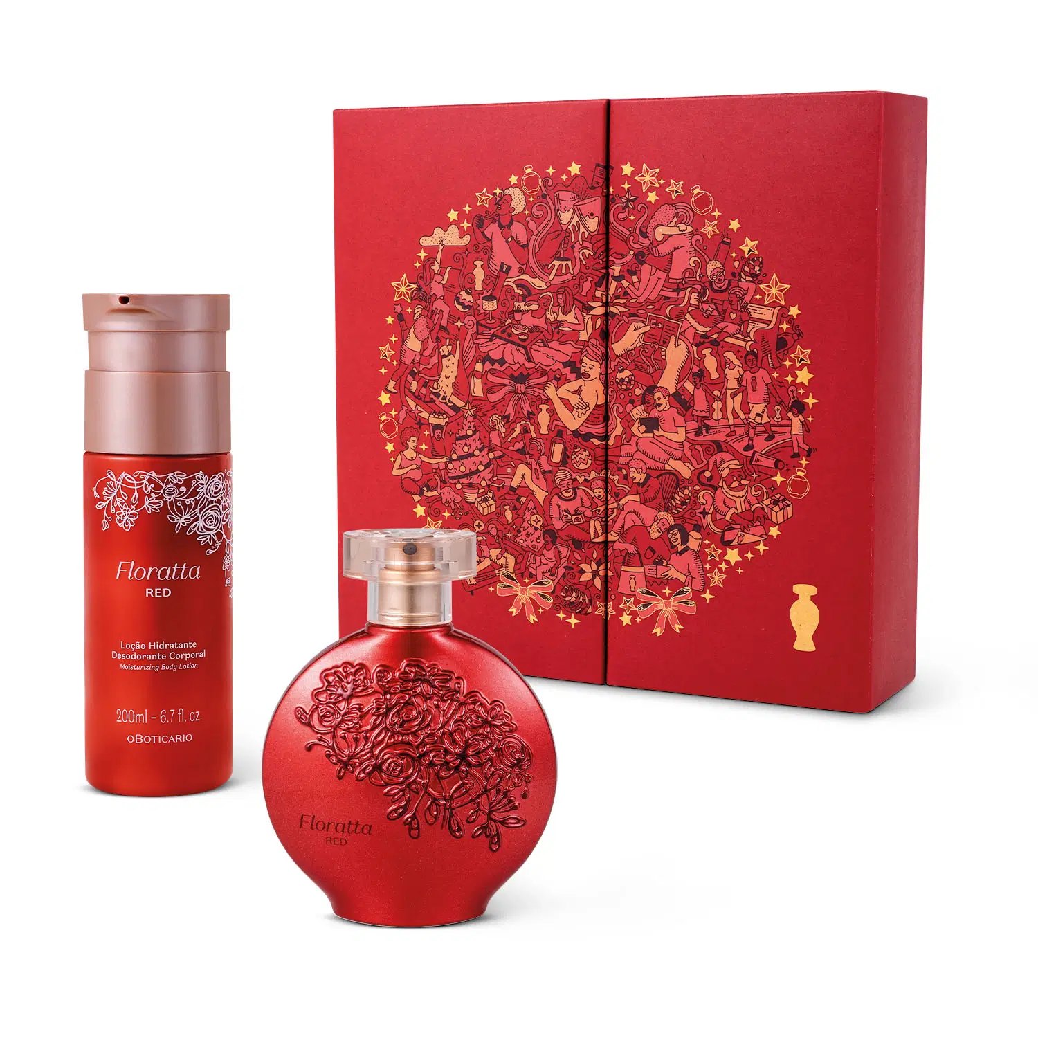 Kit Presente Floratta Red (2 Itens)