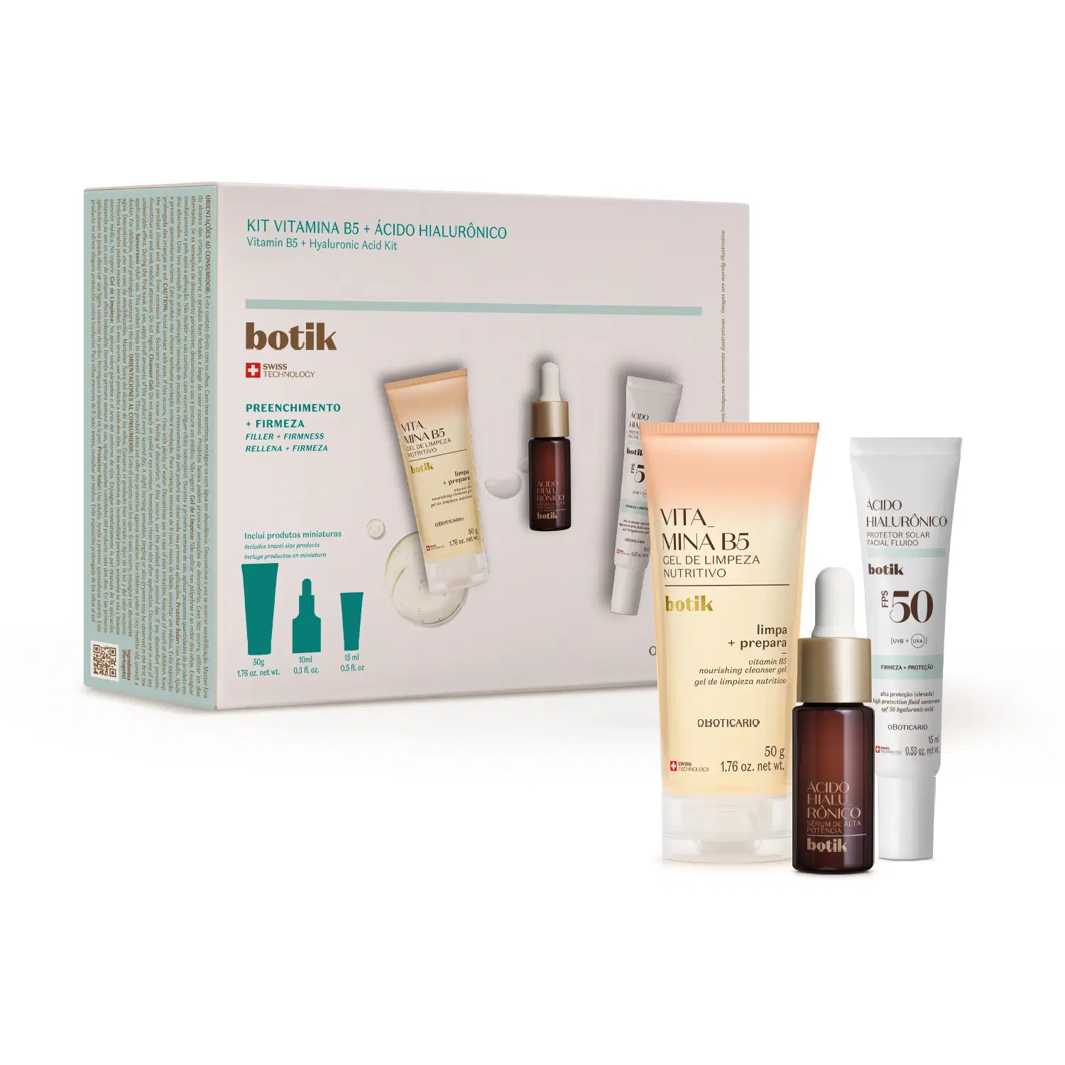 Kit Botik Ácido Hialurônico (3 Itens)
