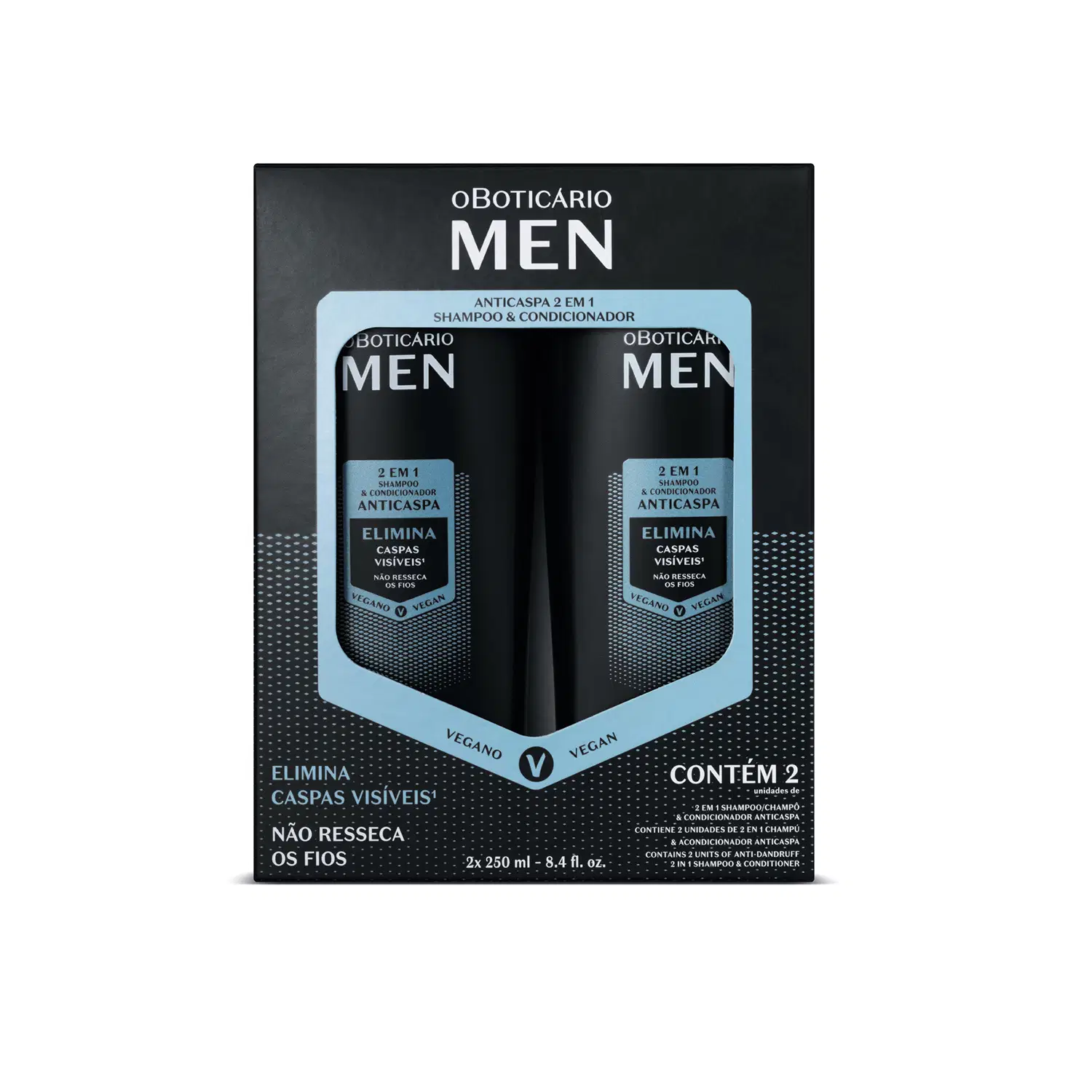 Kit Shampoo E Condicionador 2 Em 1 Men (2 Itens)