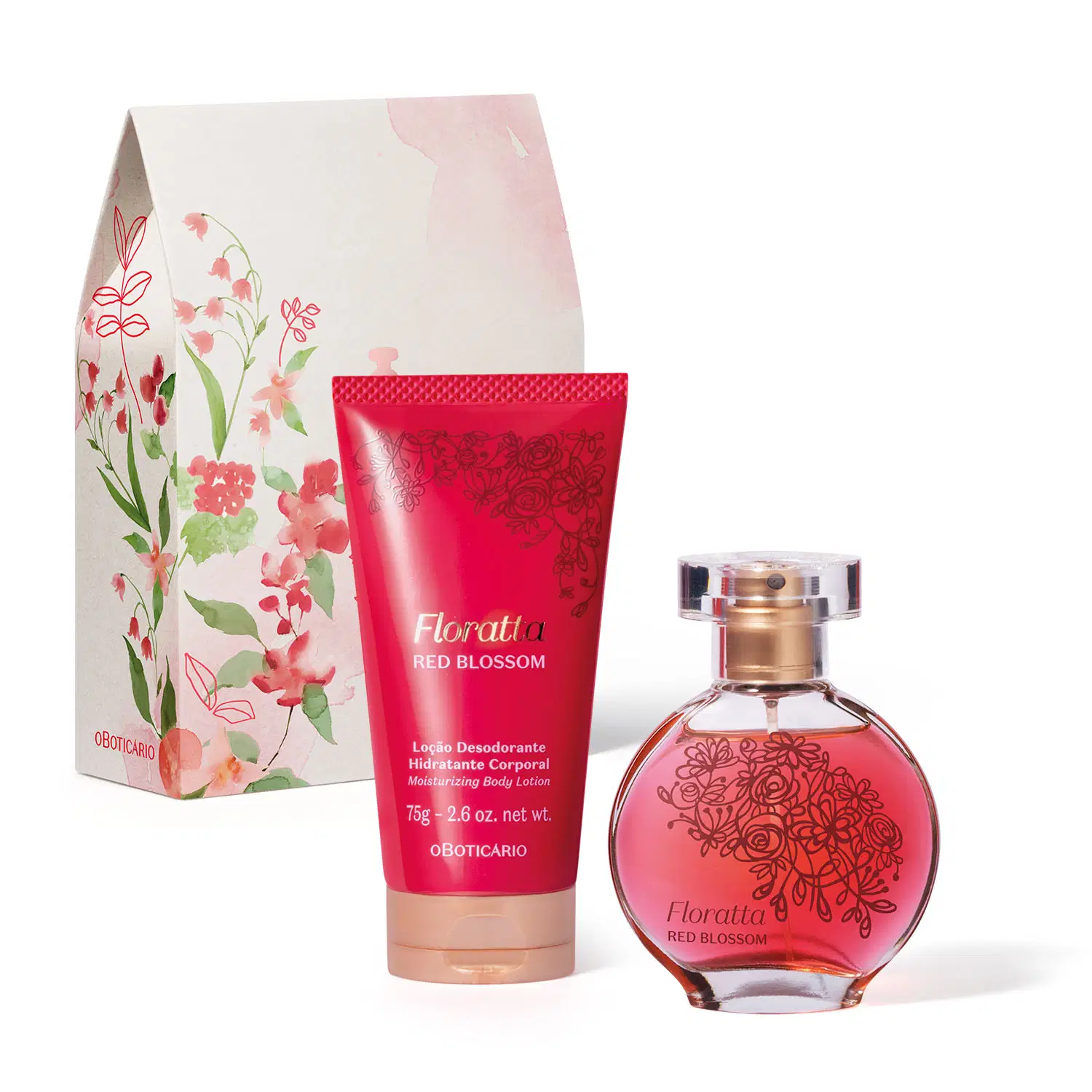 Mini Kit Presente Floratta Red Blossom (2 Itens)