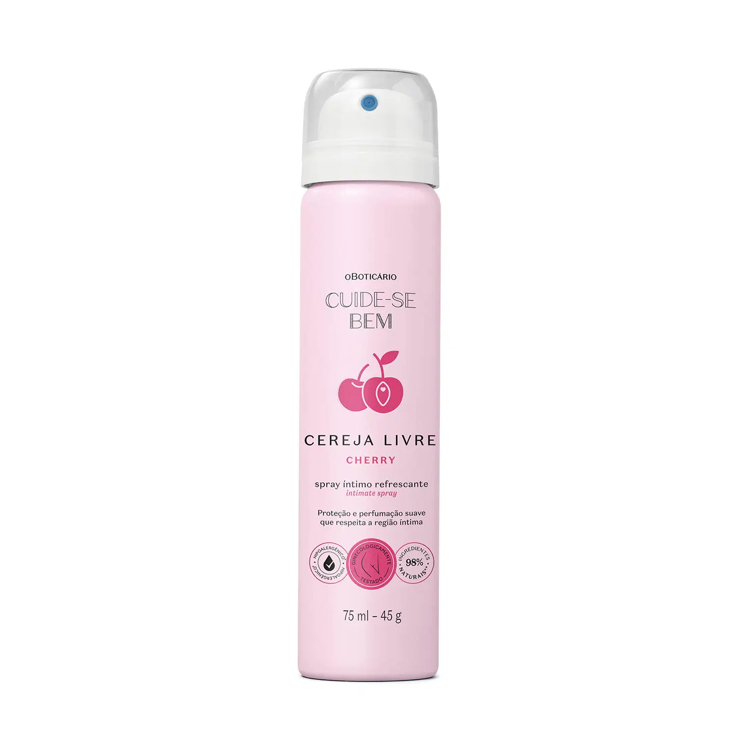 Spray Íntimo Refrescante Cuide-Se Bem Cereja Livre Cherry 75Ml