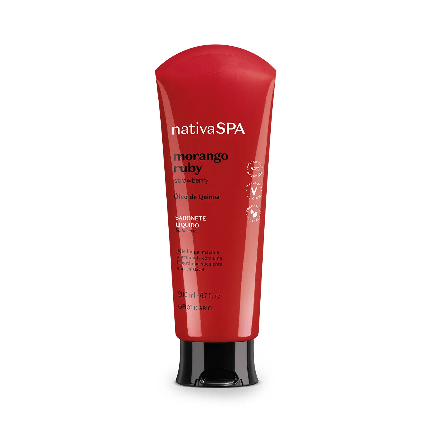 Sabonete Líquido Corporal Nativa Spa Morango Ruby 200Ml