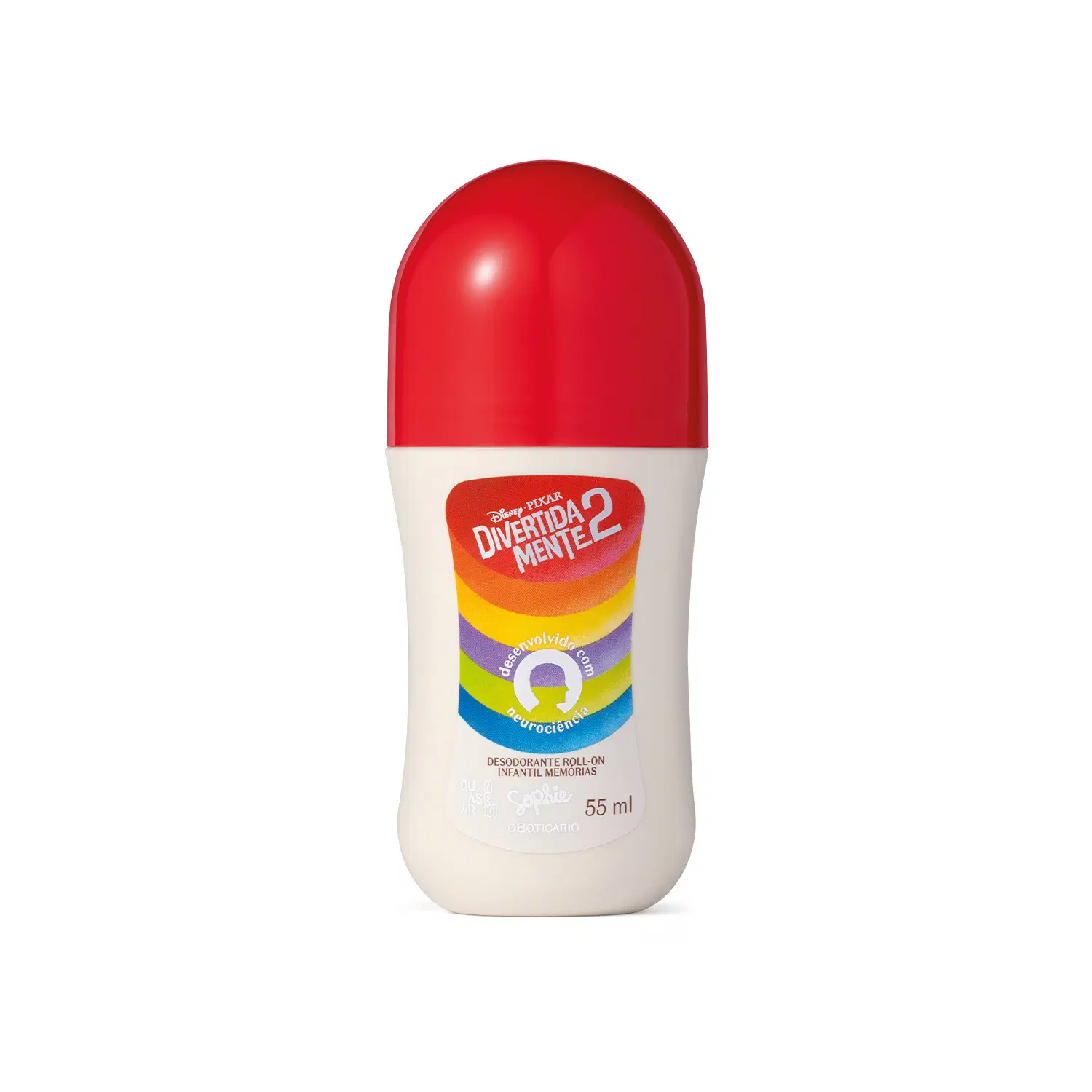 Desodorante Roll-On Infantil  Memórias Sophie Quasar Next Divertida Mente 2 55Ml