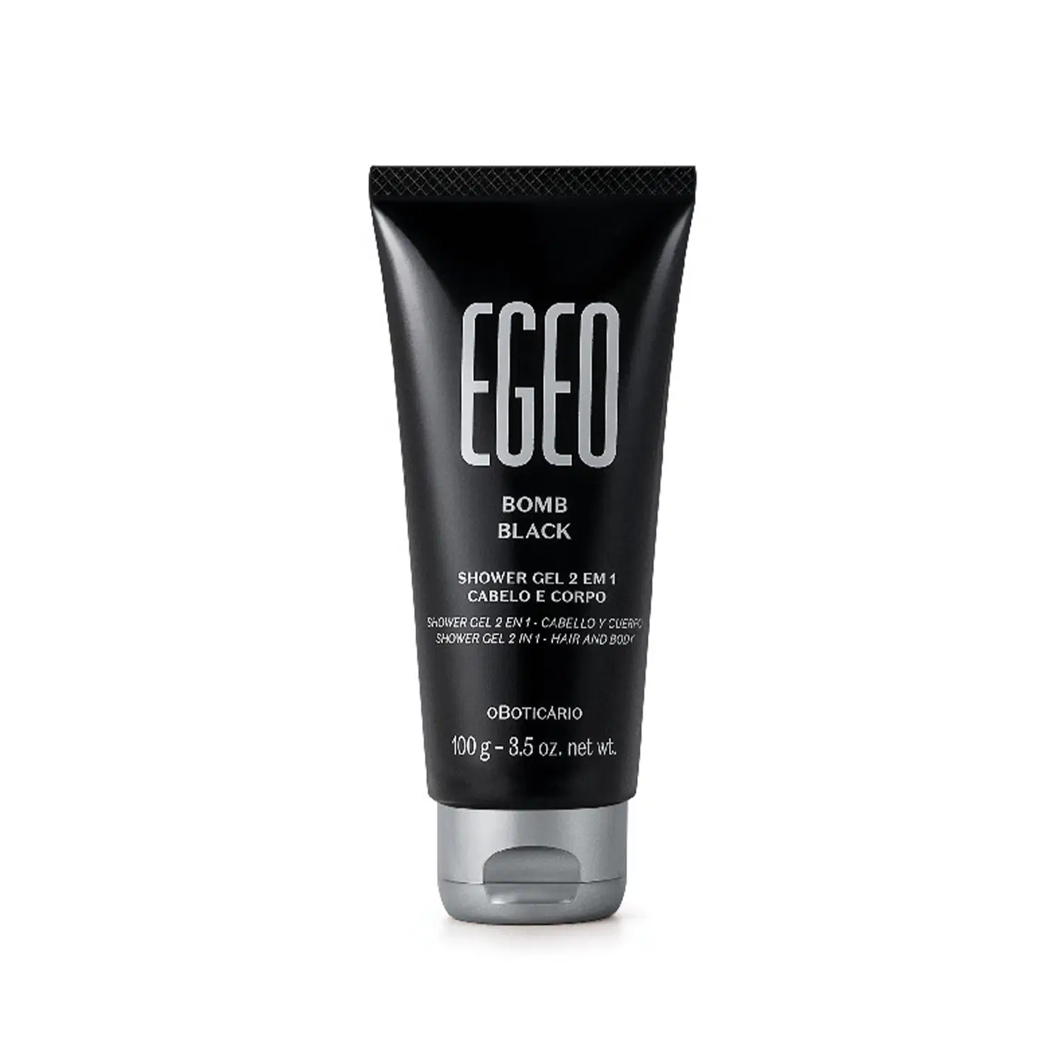 Shower Gel 2 Em 1 Cabelo E Corpo Egeo Bomb Black 100G
