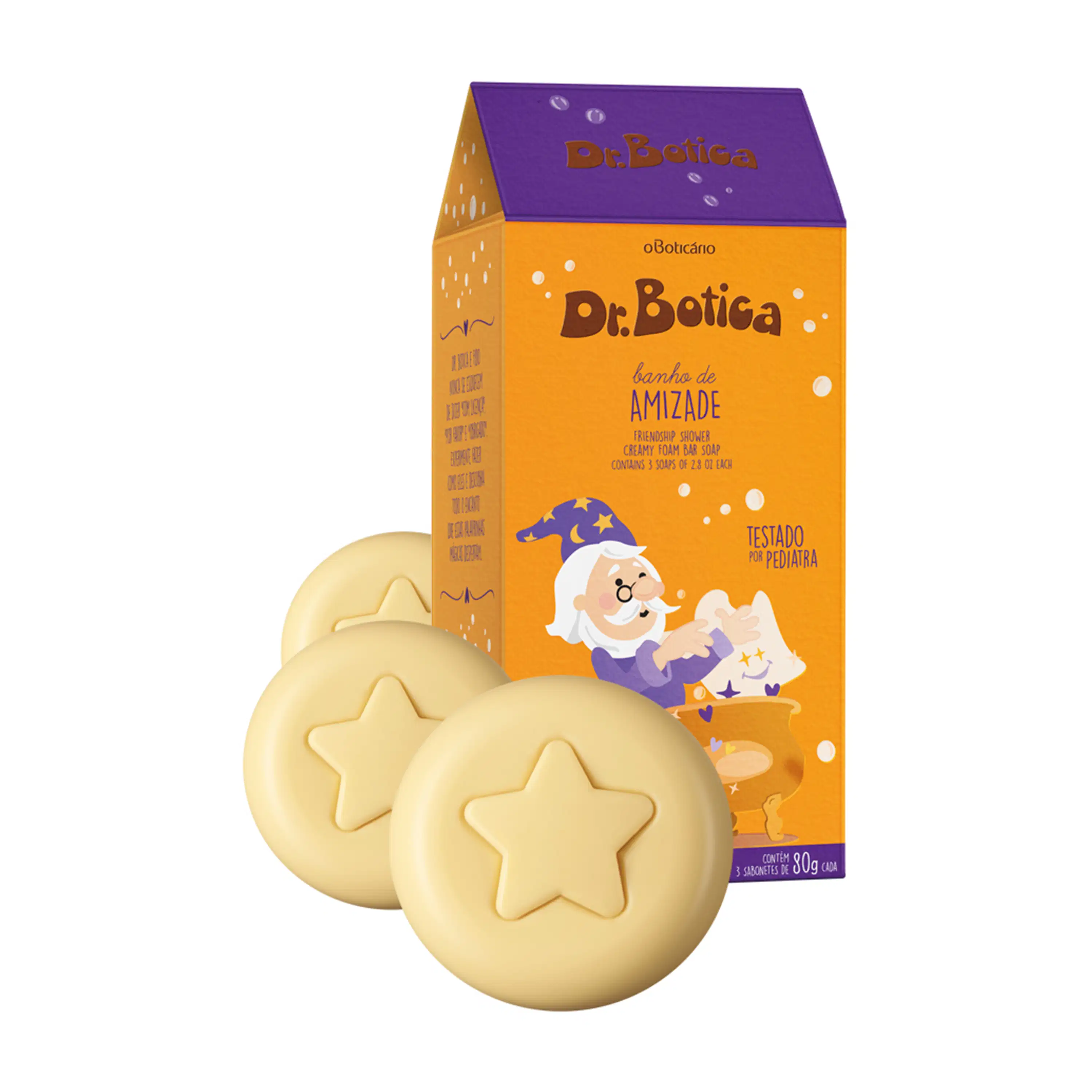 Sabonete Barra Trio Dr. Botica Banho De Amizade 80G Cada