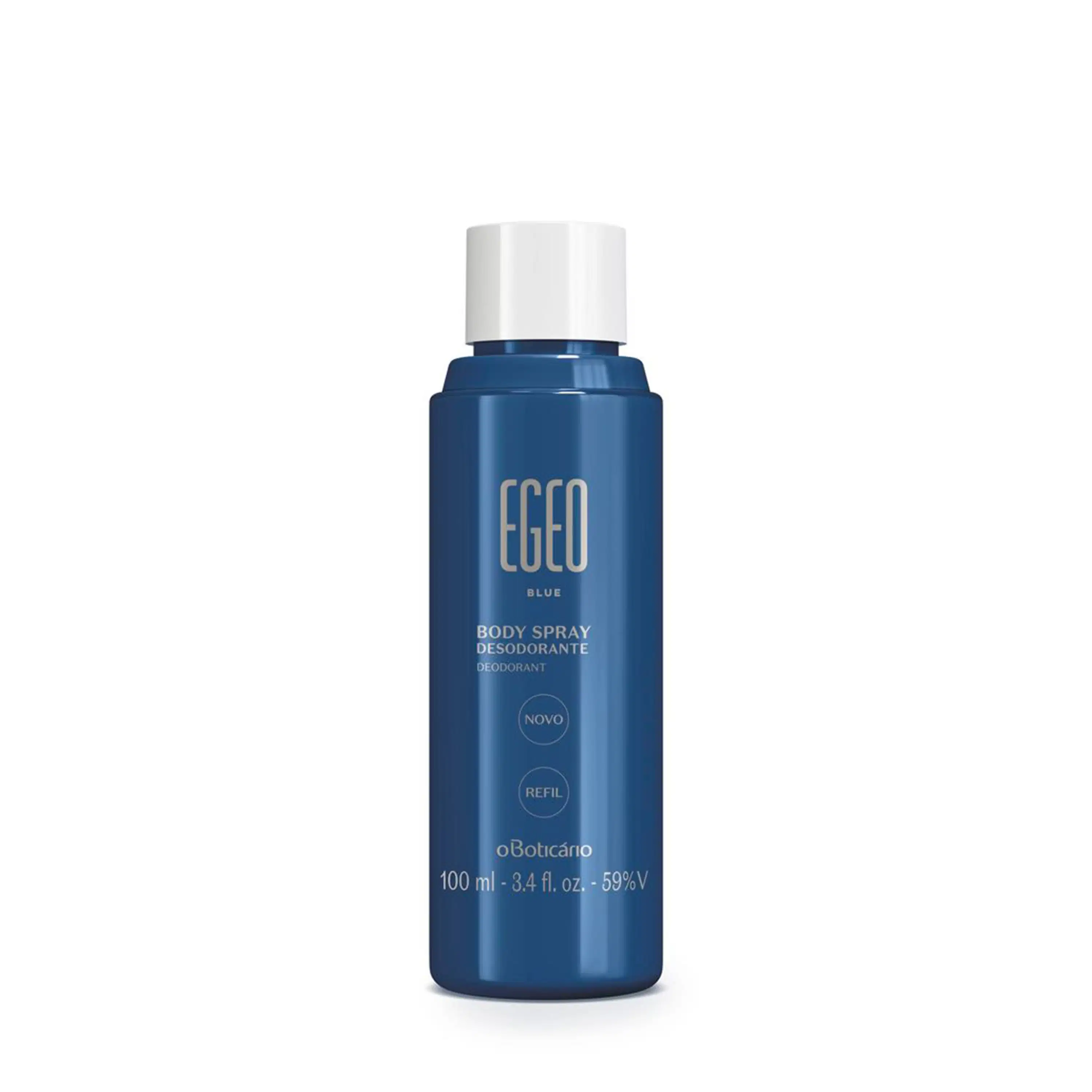 Refil Body Spray Desodorante Egeo Blue 100Ml