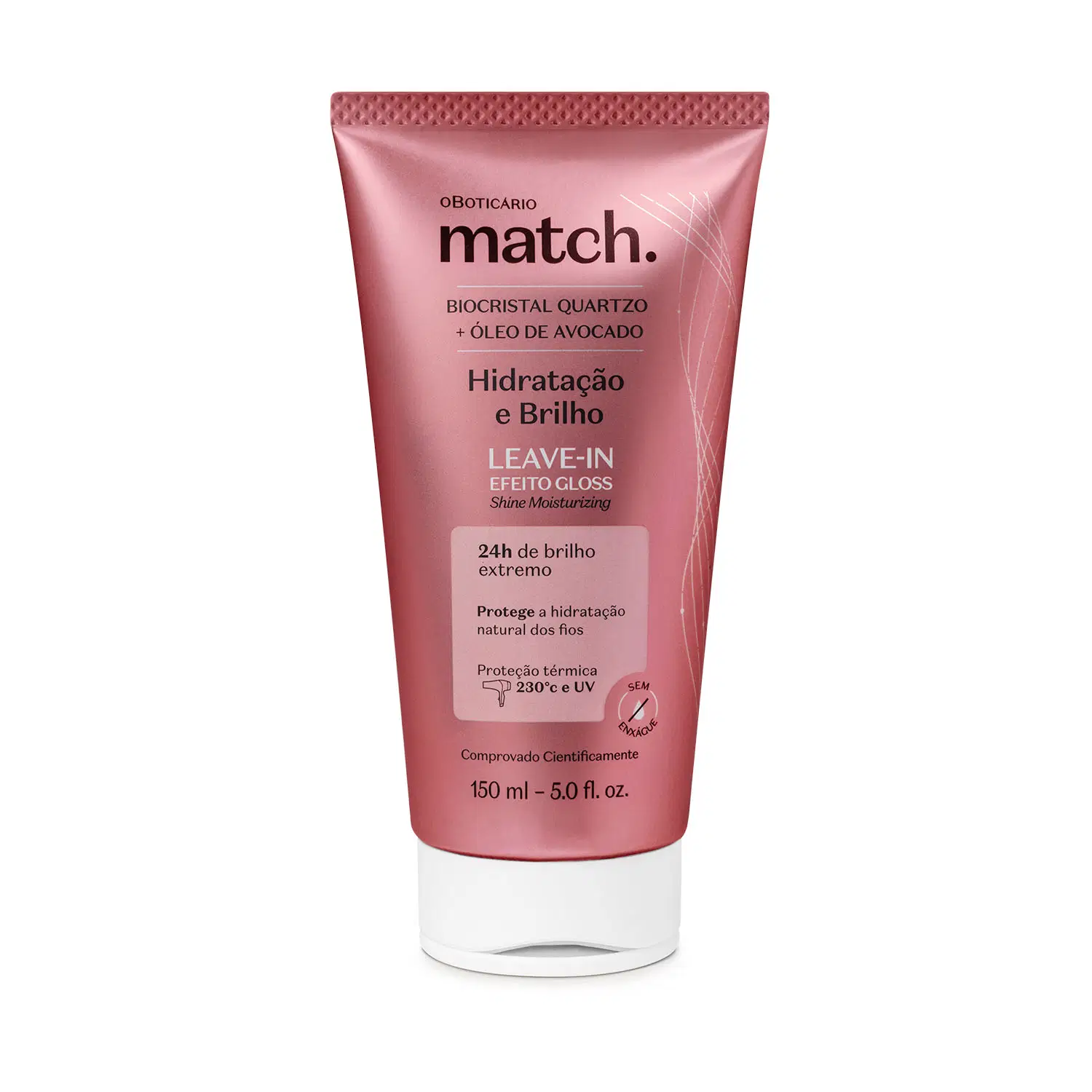 Leave-In Efeito Gloss Match Hidratação E Brilho 150Ml