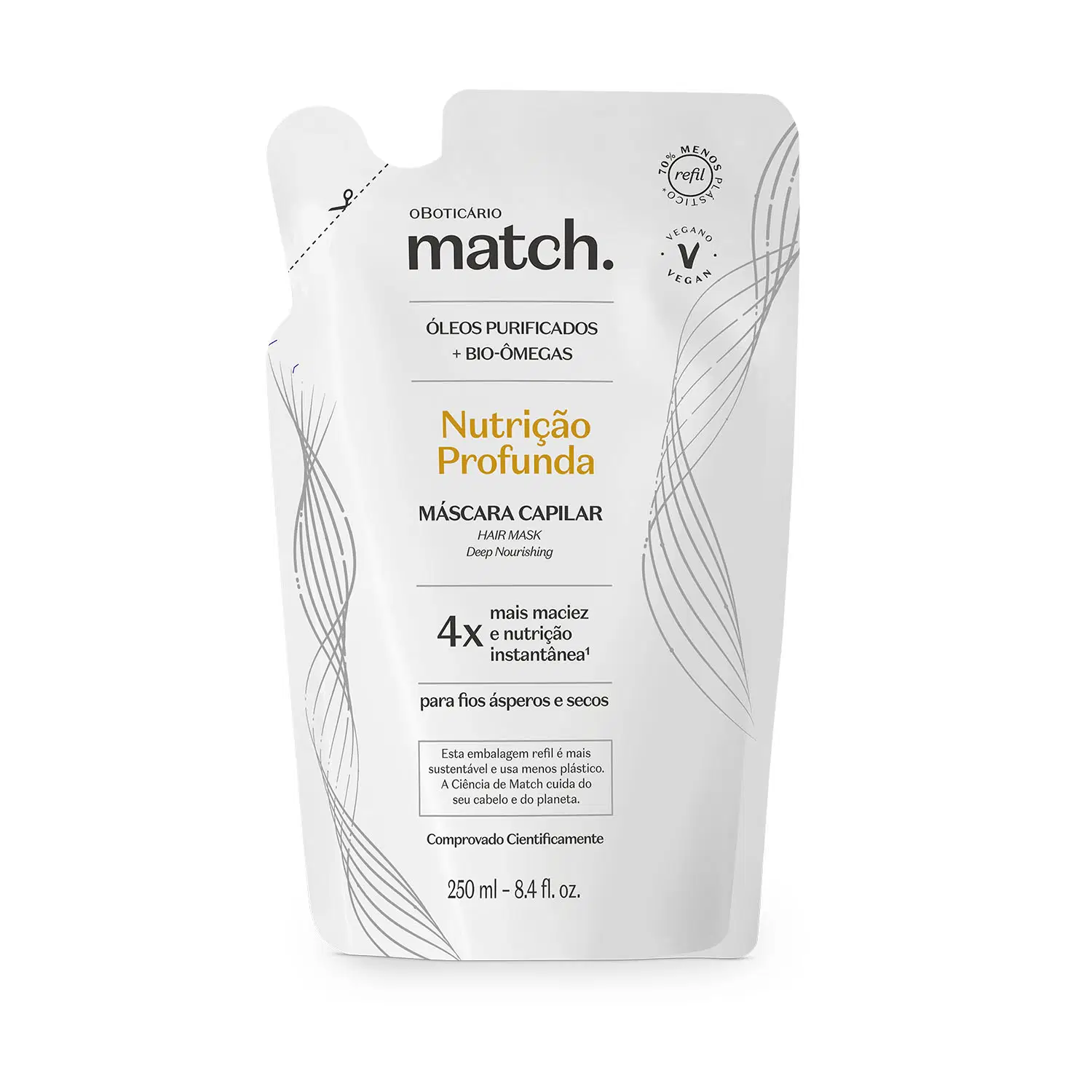 Refil Máscara Capilar Nutrição Profunda 250Ml