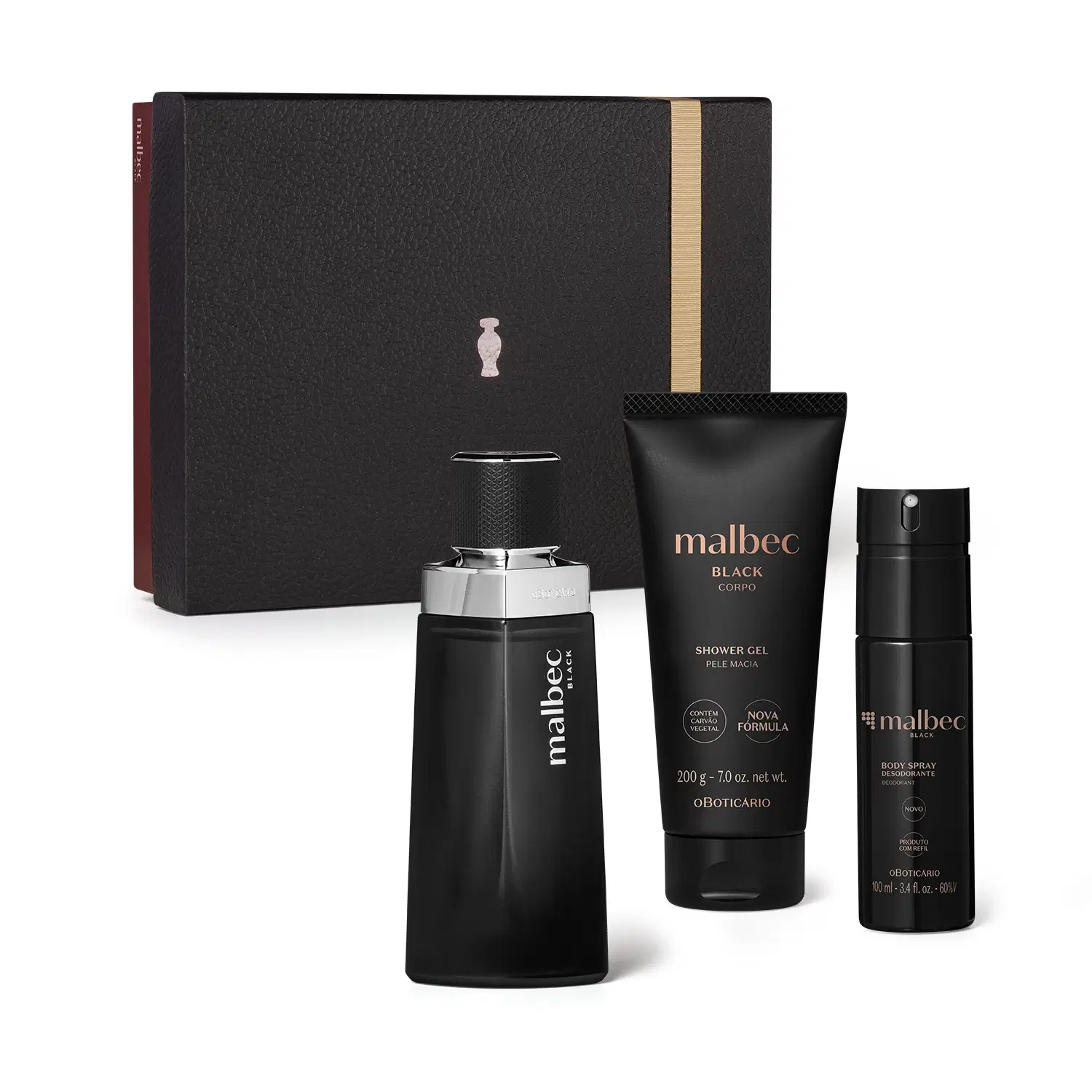 Kit Presente Dia Dos Pais Malbec Black (3 Itens)