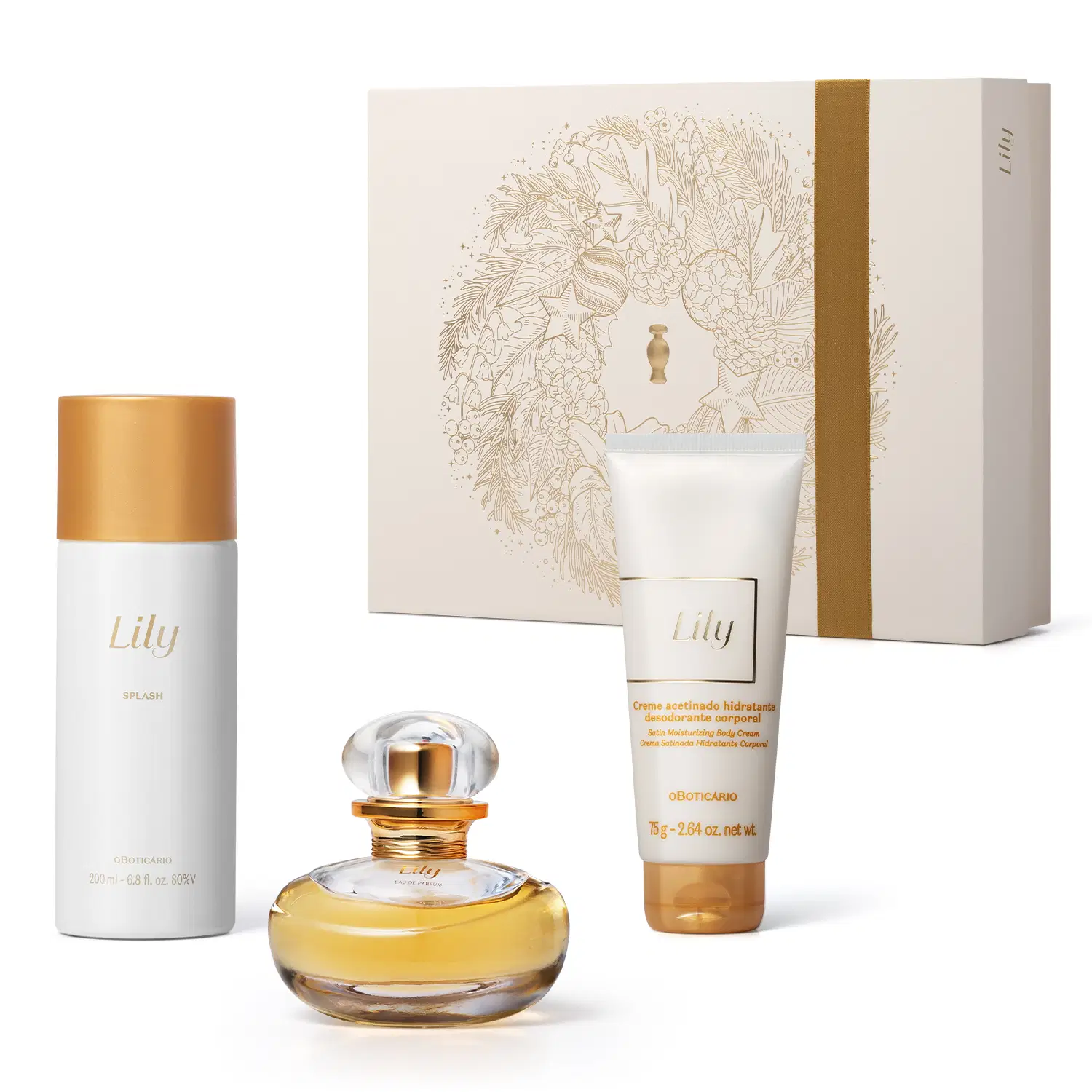 Kit Presente Natal Lily (3 Itens)
