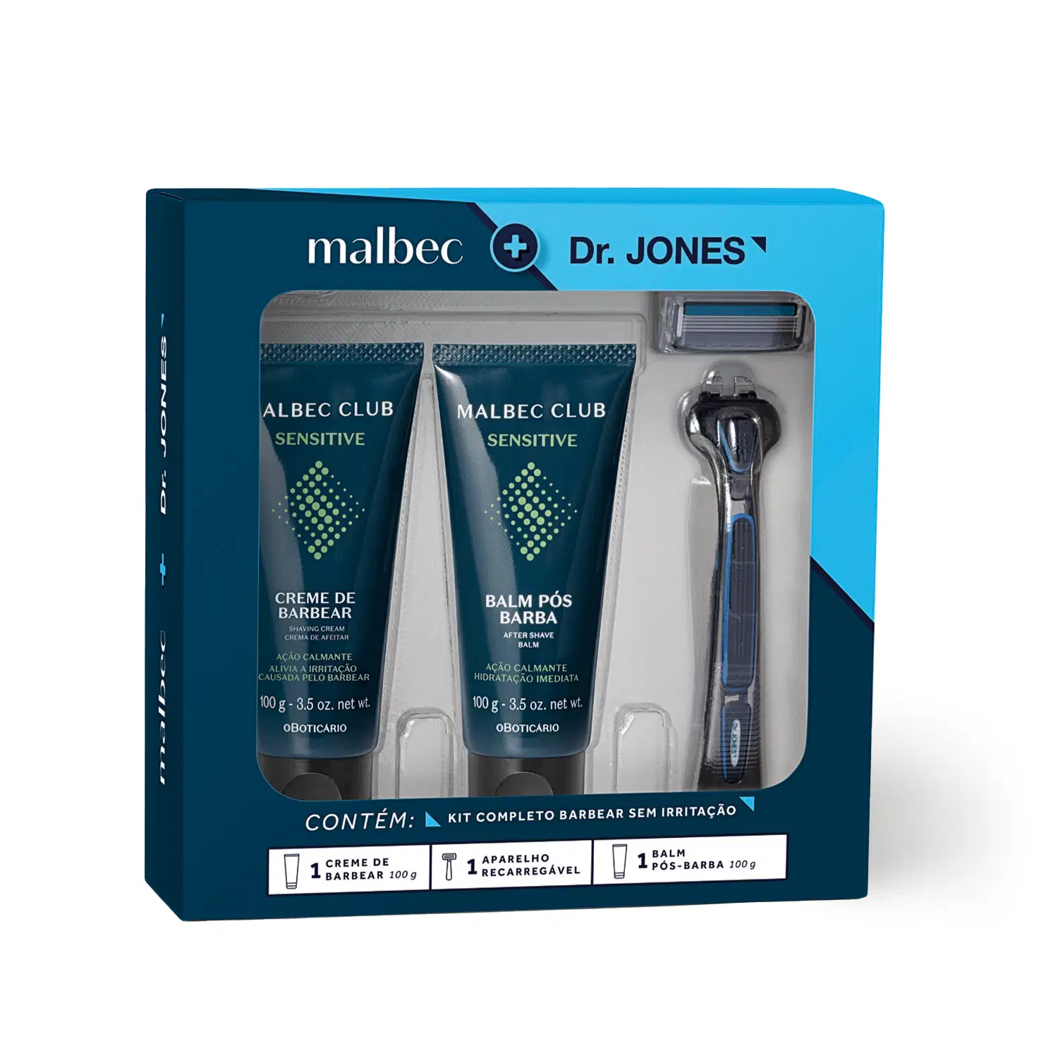 Kit Barba Malbec E Dr. Jones (3 Itens)