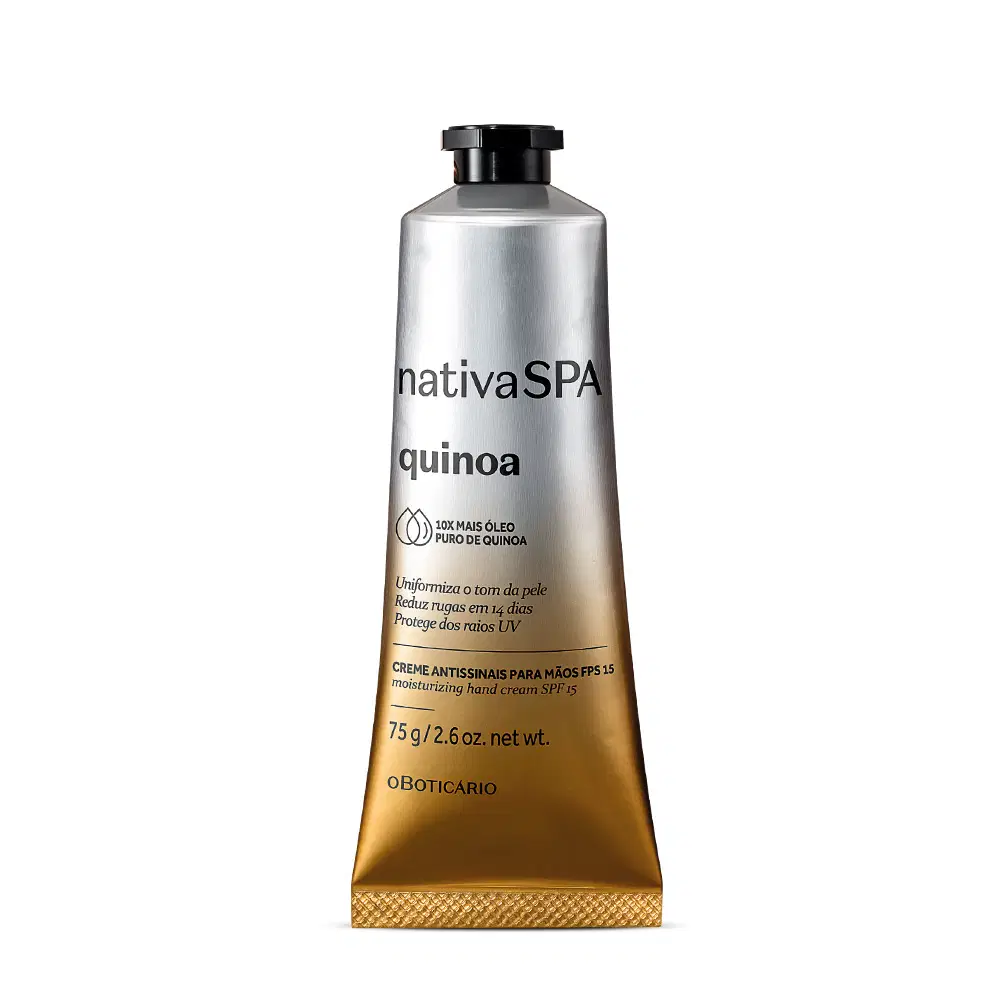 Creme Antissinais Para Mãos Fps 15 Nativa Spa Quinoa 75G