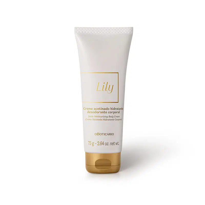 Creme Acetinado Hidratante Desodorante Corporal Lily 75G