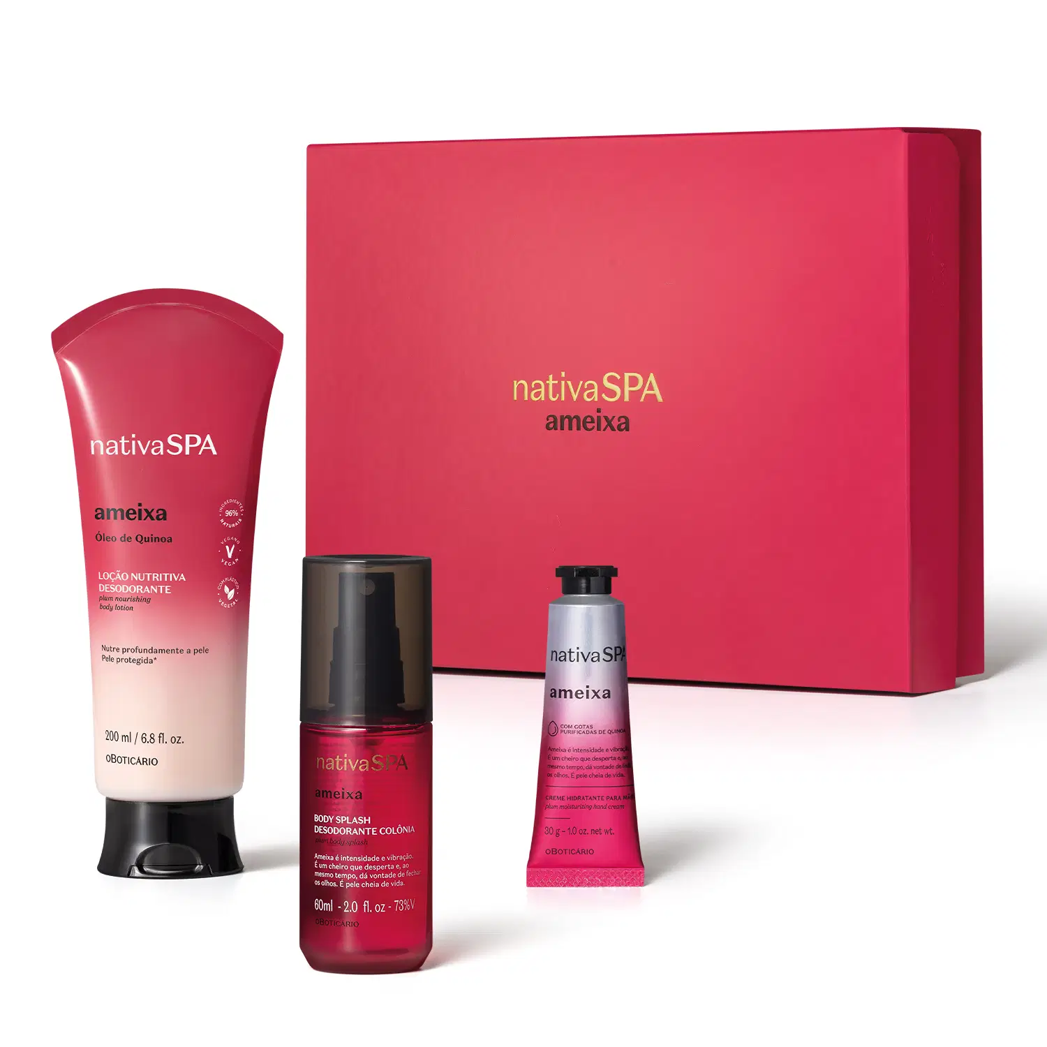 Kit Presente Especial Nativa Spa Ameixa  (3 Itens)