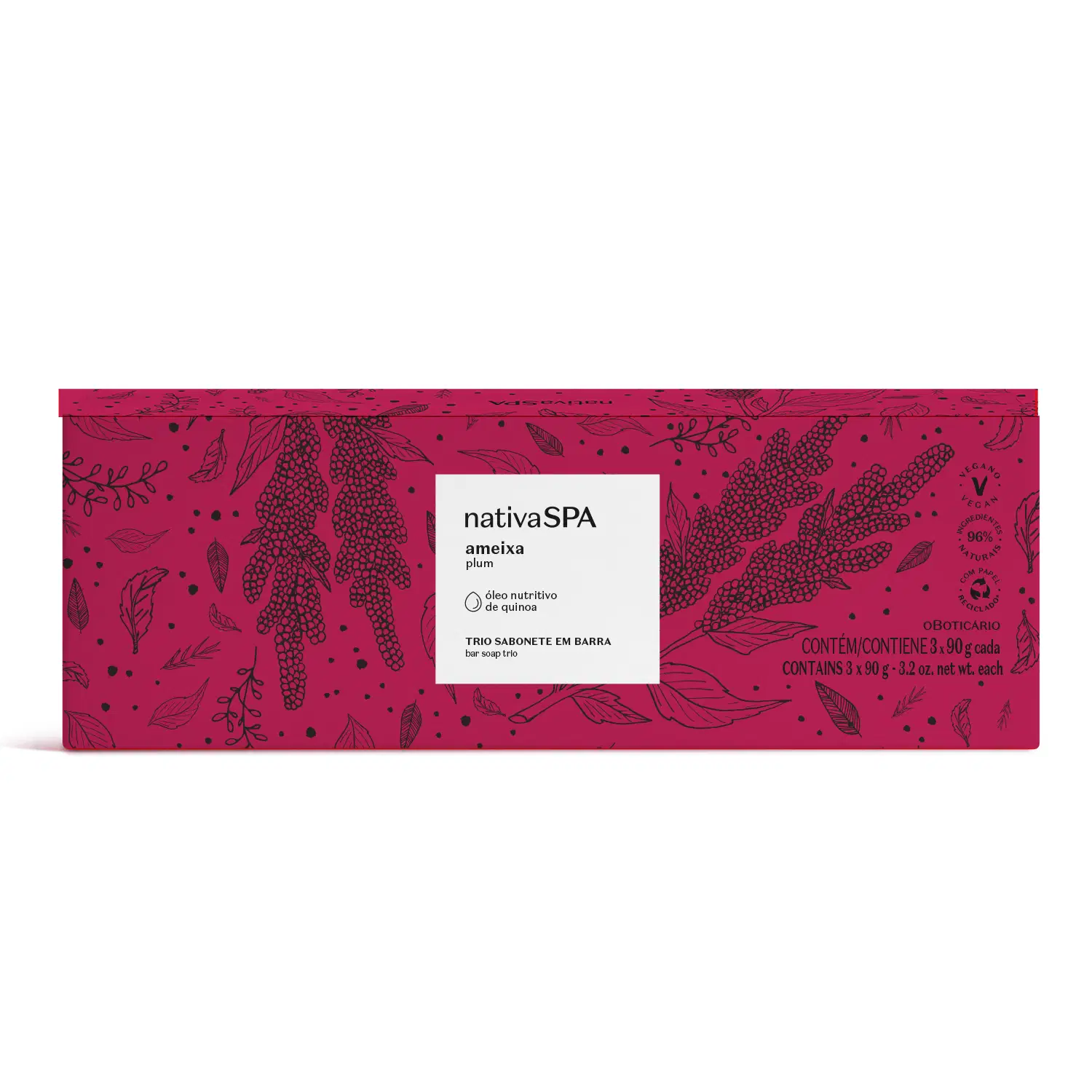 Sabonetes Em Barra Ameixa Plum 3X90G