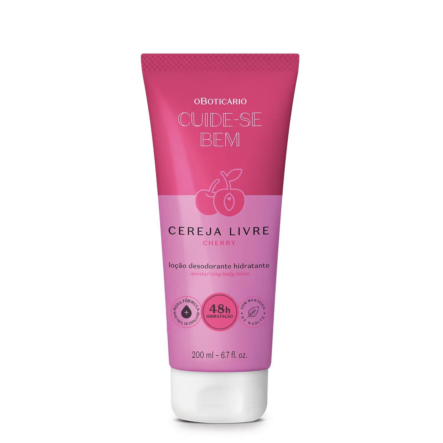 Loção Hidratante Desodorante Corporal Cuide-Se Bem Cereja Livre 200Ml