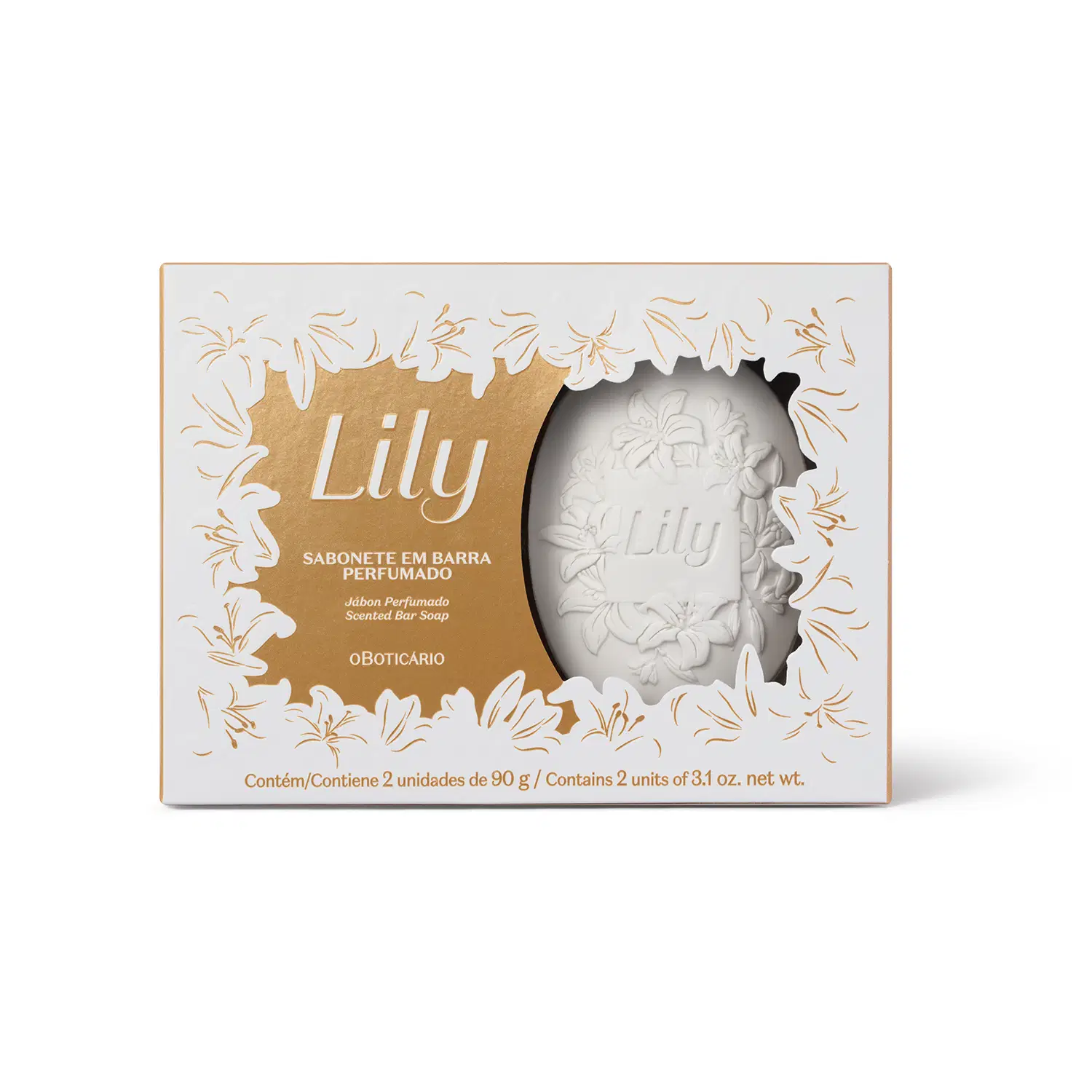 Sabonete Em Barra Perfumado Lily 2X90G