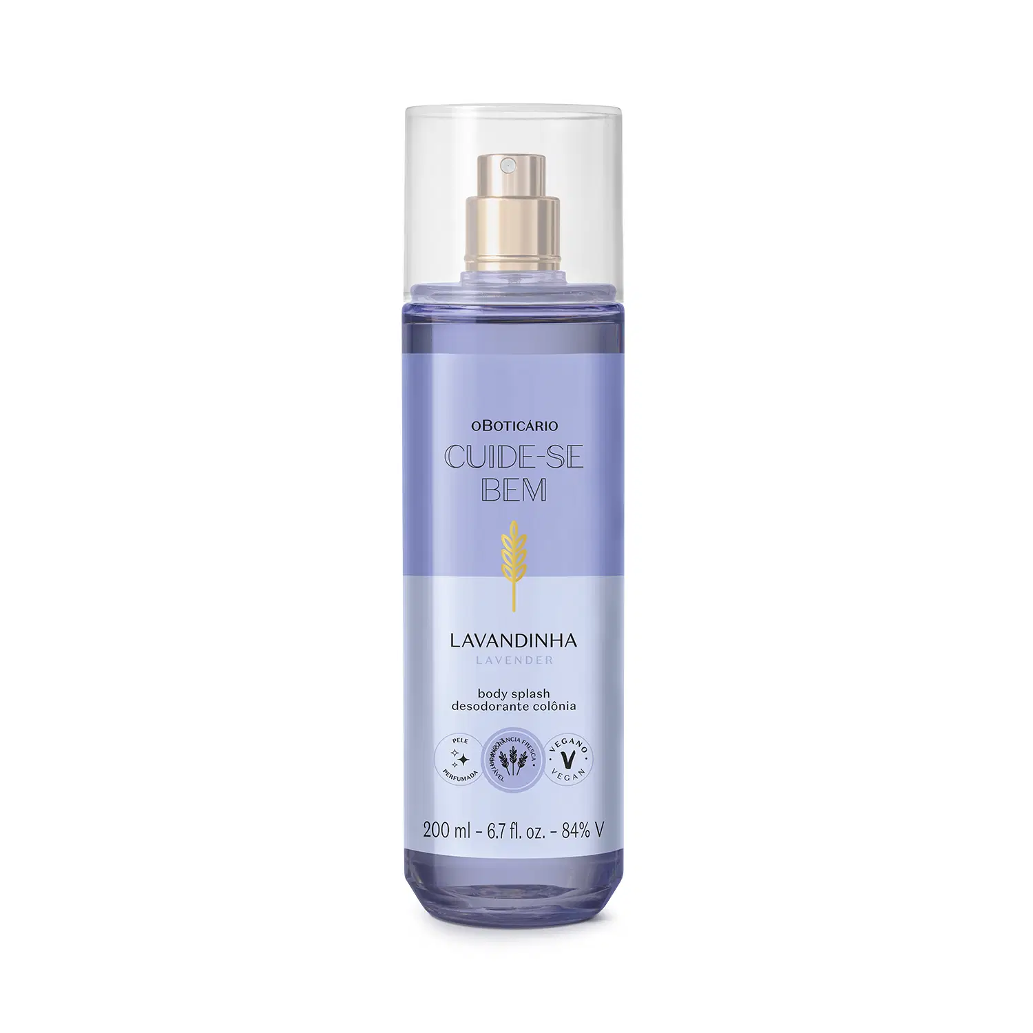 Body Splash Desodorante Colônia Cuide-Se Bem Lavandinha 200Ml