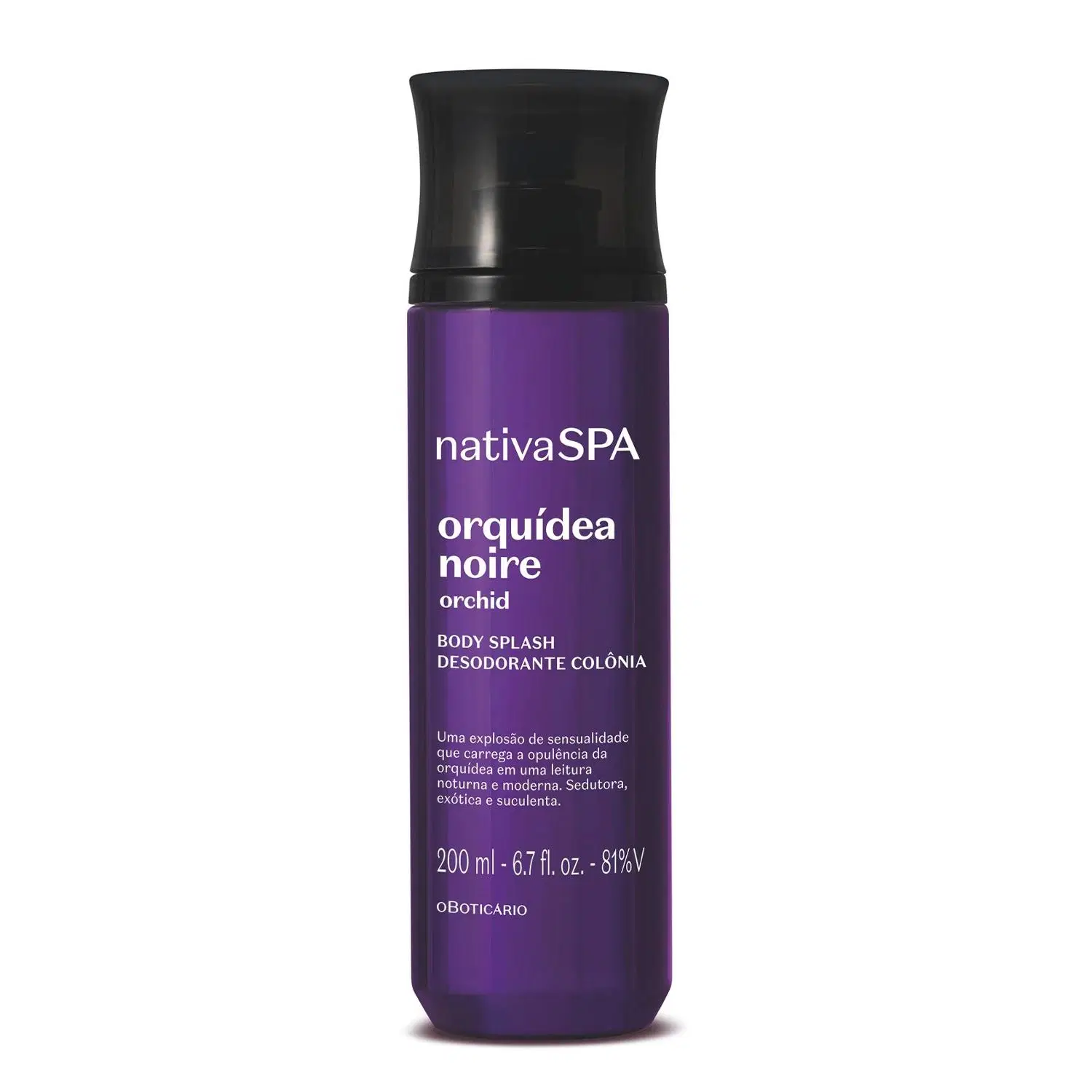 Nativa Spa Desodorante Colônia Body Splash Orquídea Noire 200Ml