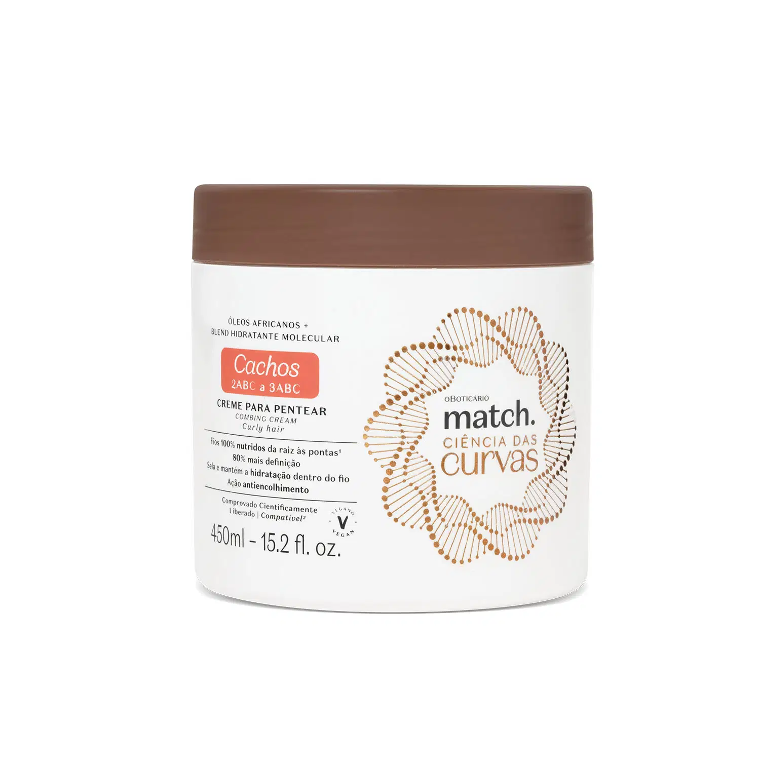 Creme Para Pentear Cachos Match Ciência Das Curvas 450Ml