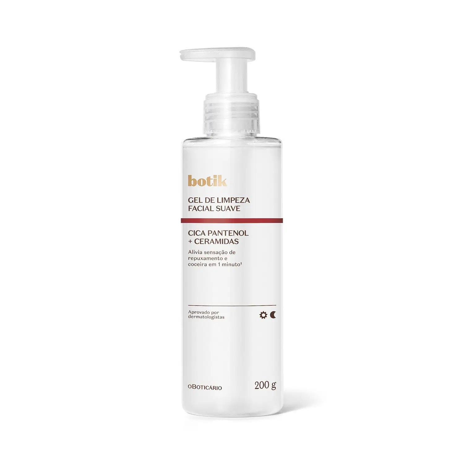 Gel De Limpeza Facial Suave Botik Cica Pantenol E Ceramidas 200G