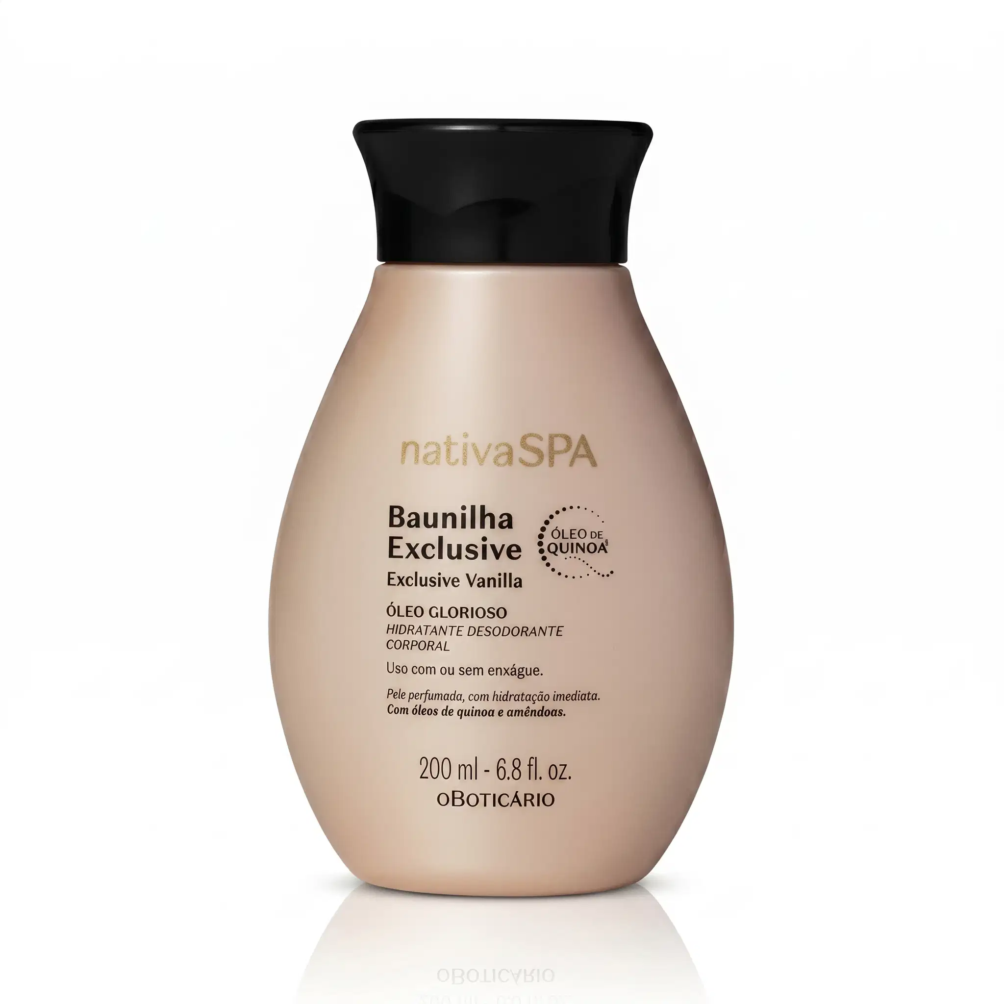 Óleo Glorioso Hidratante Desodorante Corporal Nativa Spa Baunilha Exclusive 200Ml