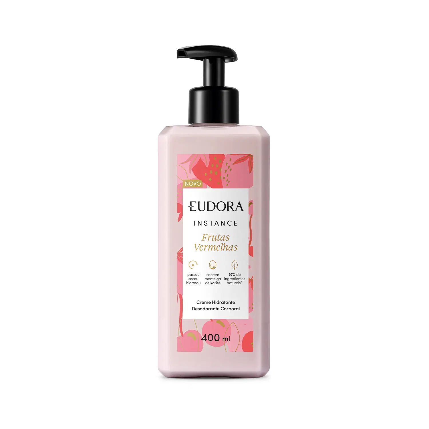 Creme Hidratante Desodorante Corporal Instance Frutas Vermelhas 400Ml