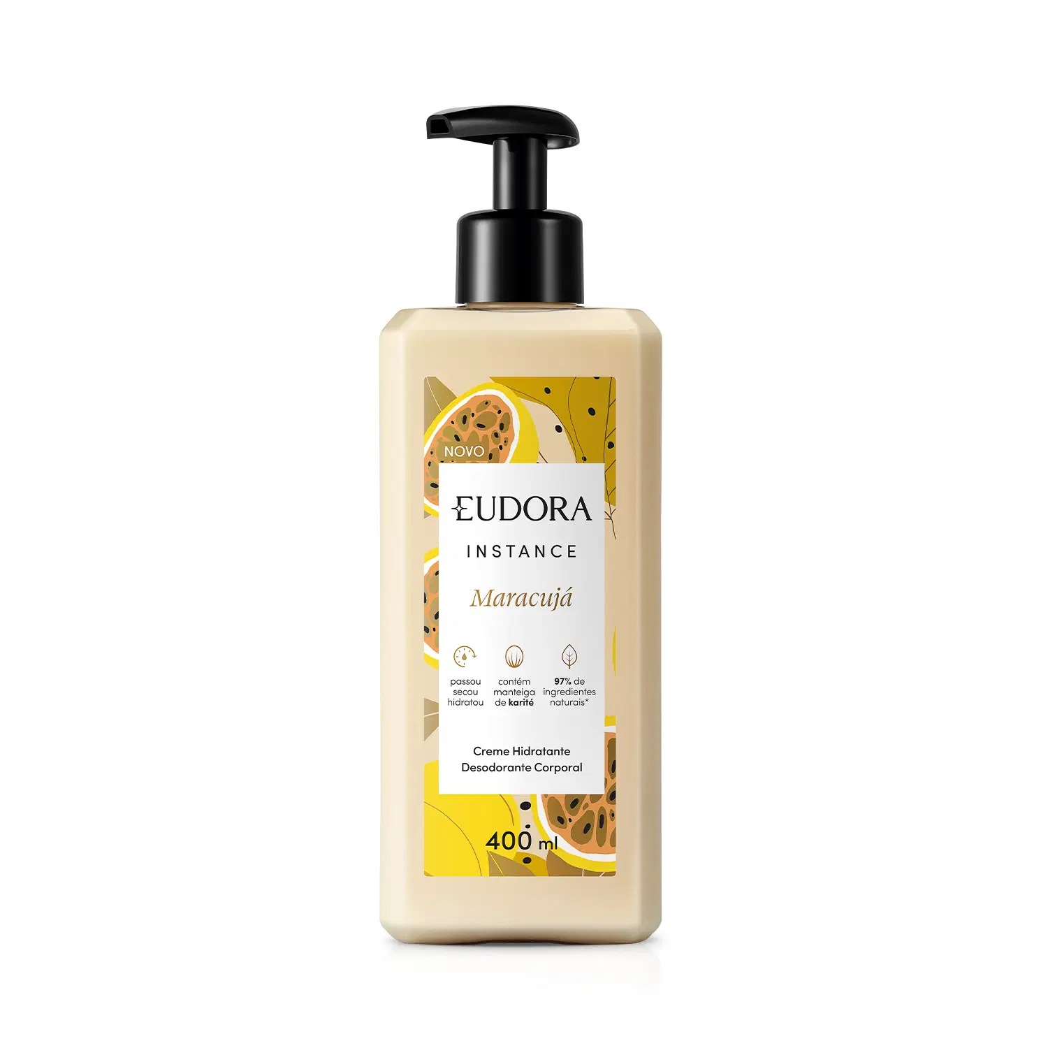 Creme Hidratante Desodorante Corporal Instance Maracujá 400Ml